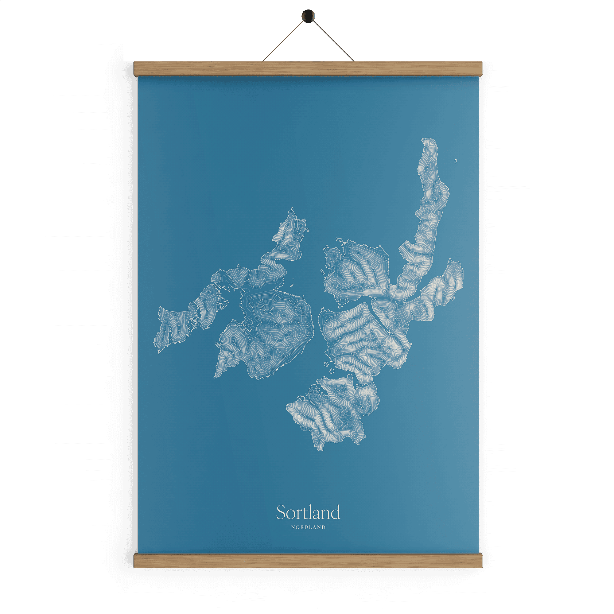Sortland kotekart - Himmelblå