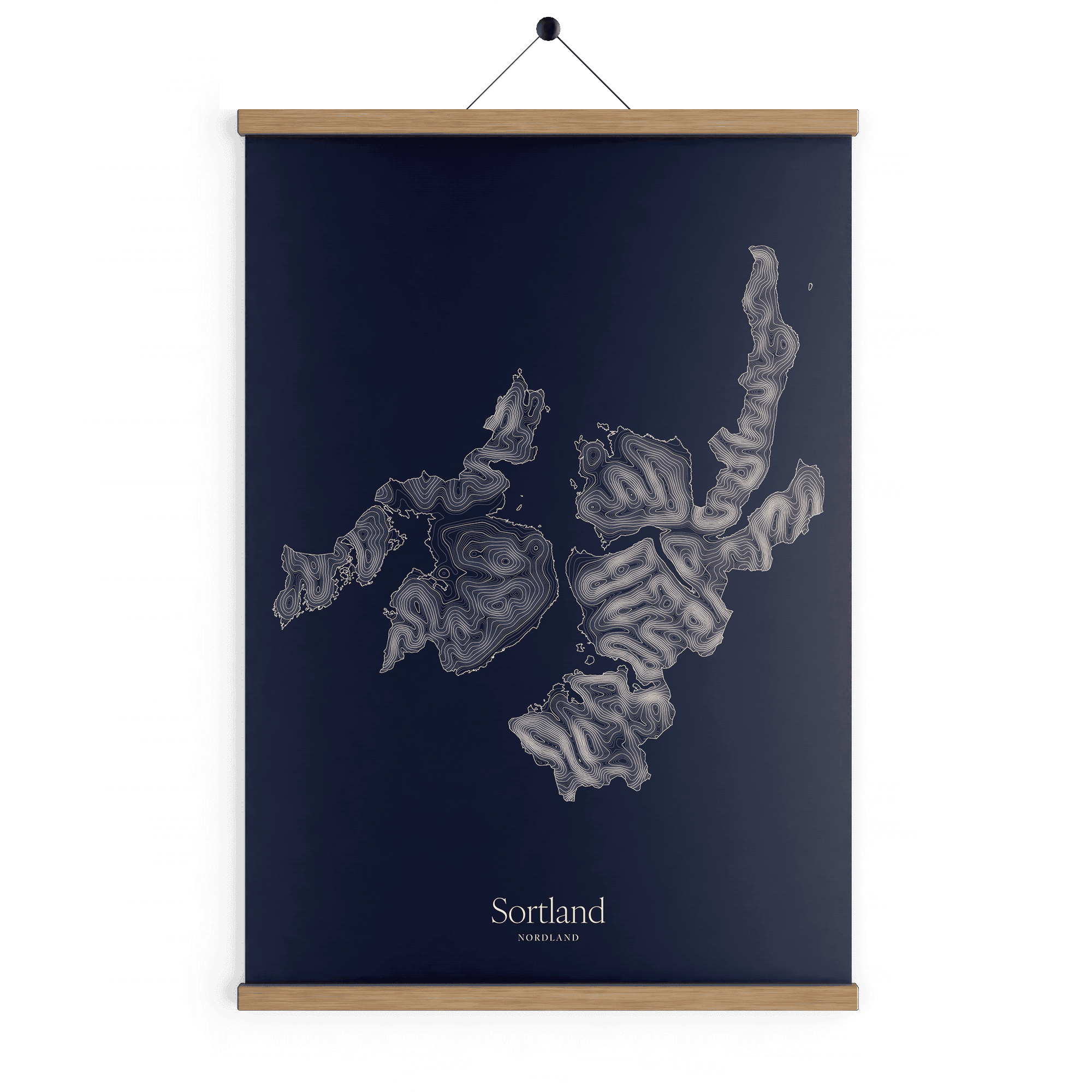 Sortland kotekart - Vinternatt