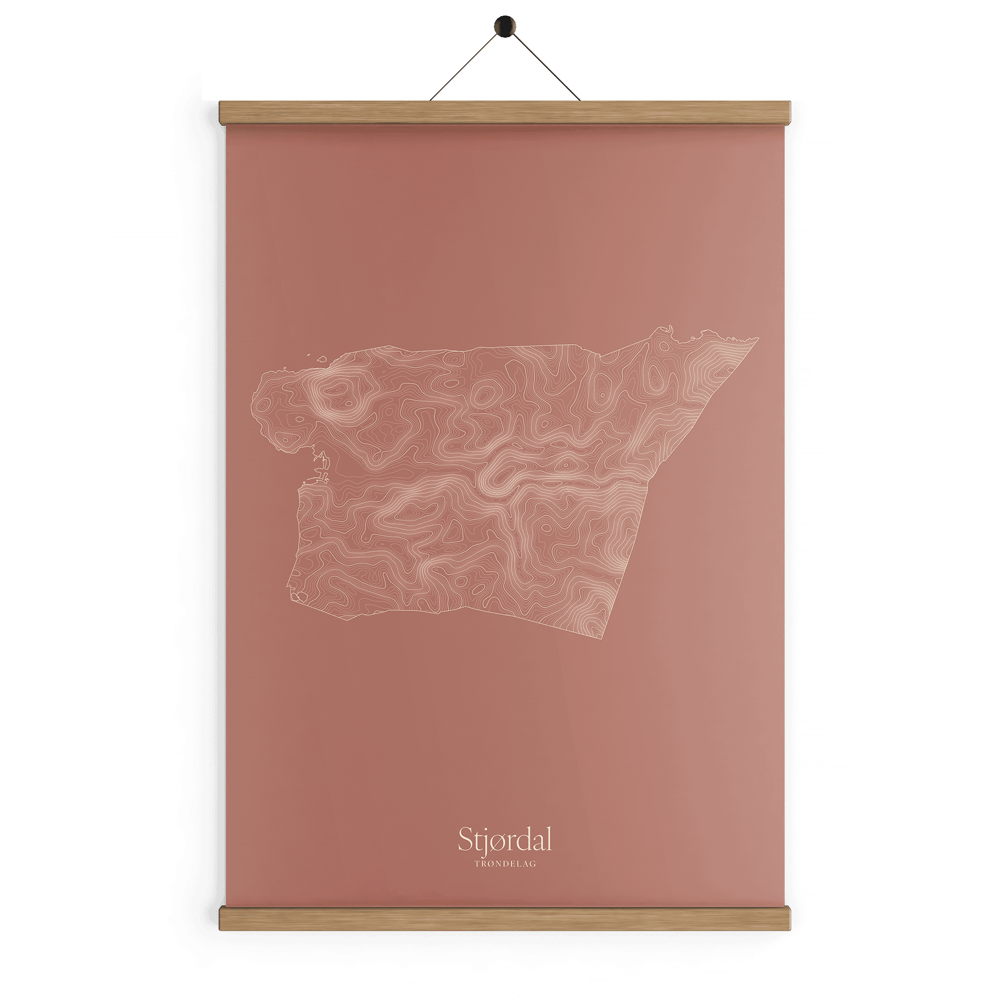 Stjørdal kotekart - Rustrød