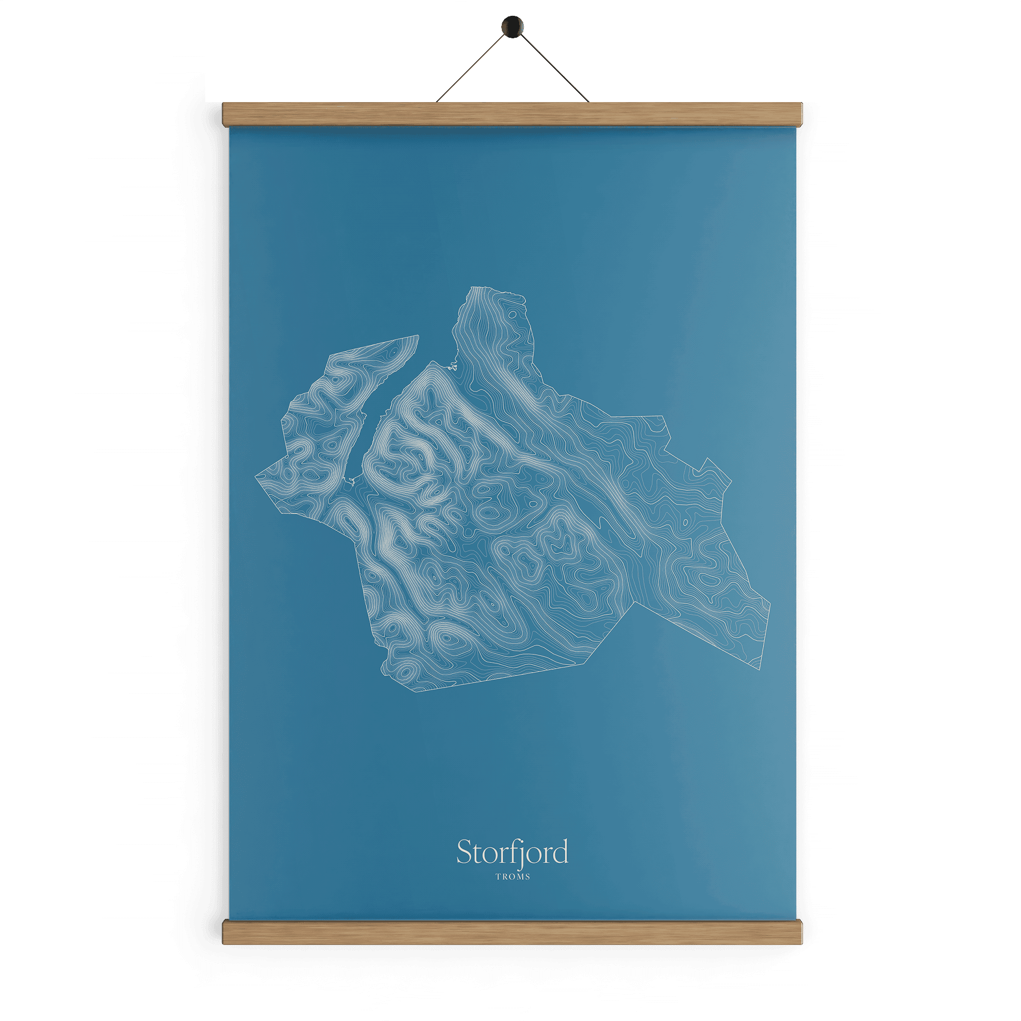 Storfjord kotekart - Himmelblå