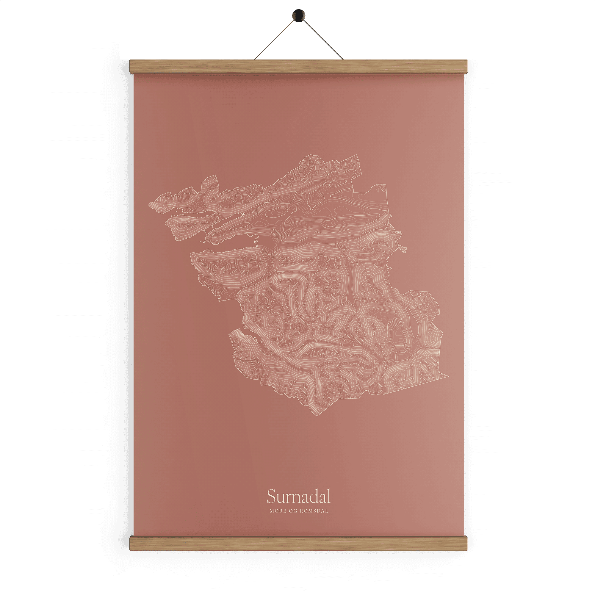 Surnadal kotekart - Rustrød