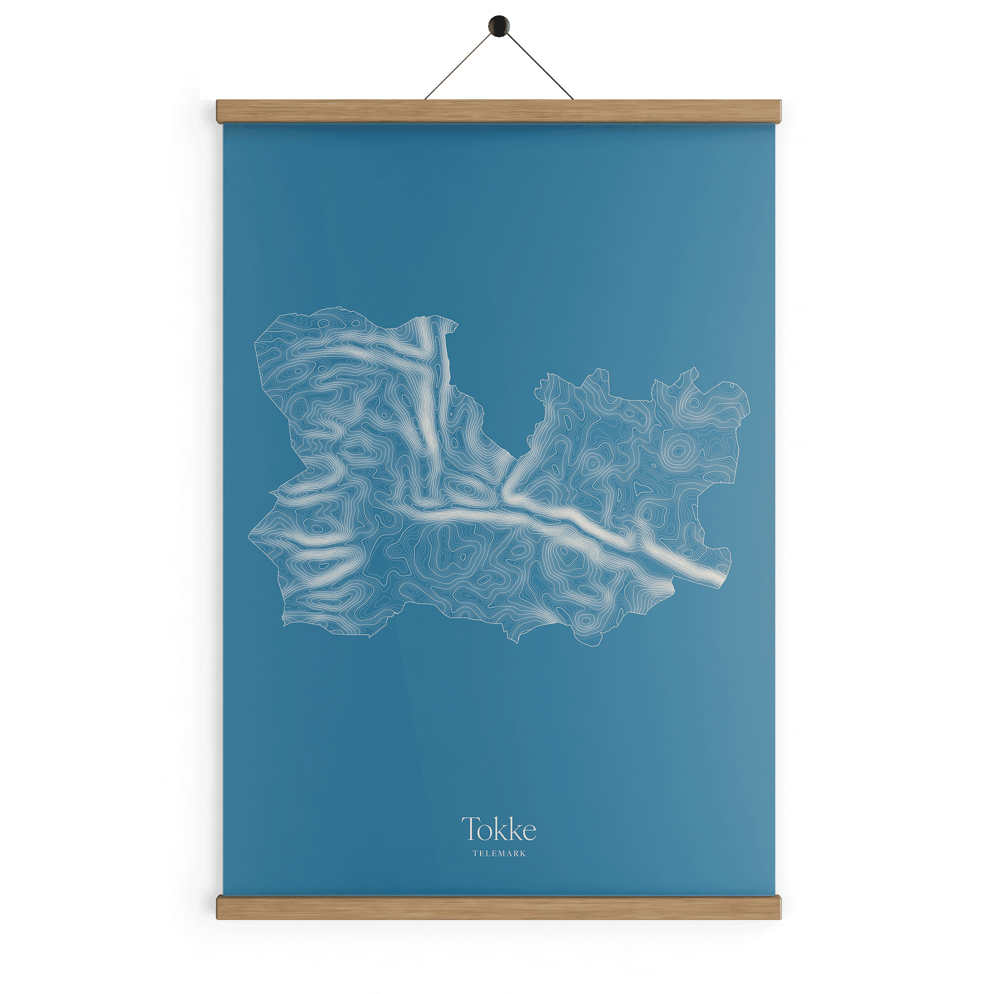 Tokke kotekart - Himmelblå