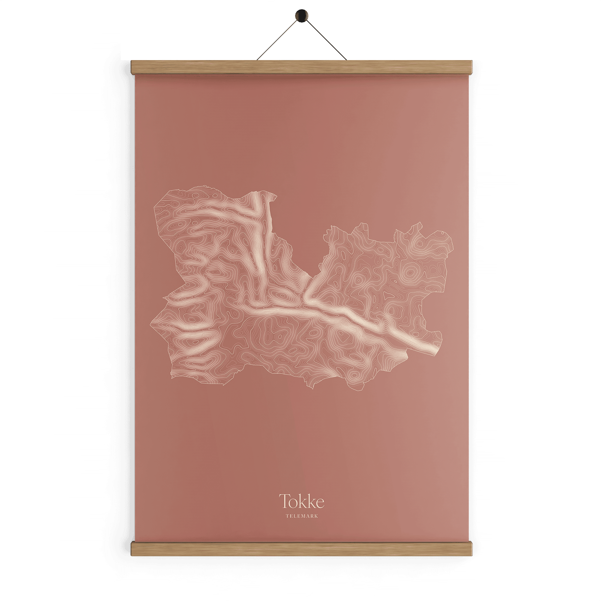 Tokke kotekart - Rustrød