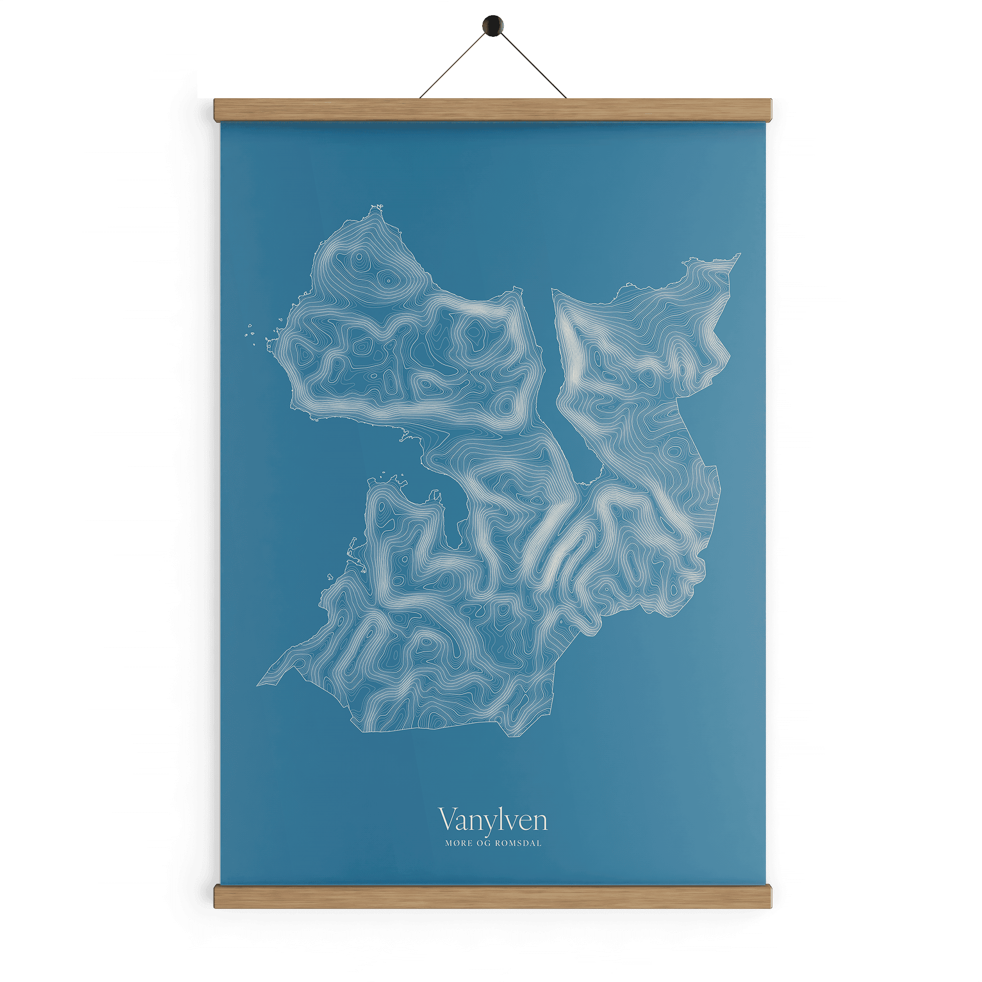 Vanylven kotekart - Himmelblå