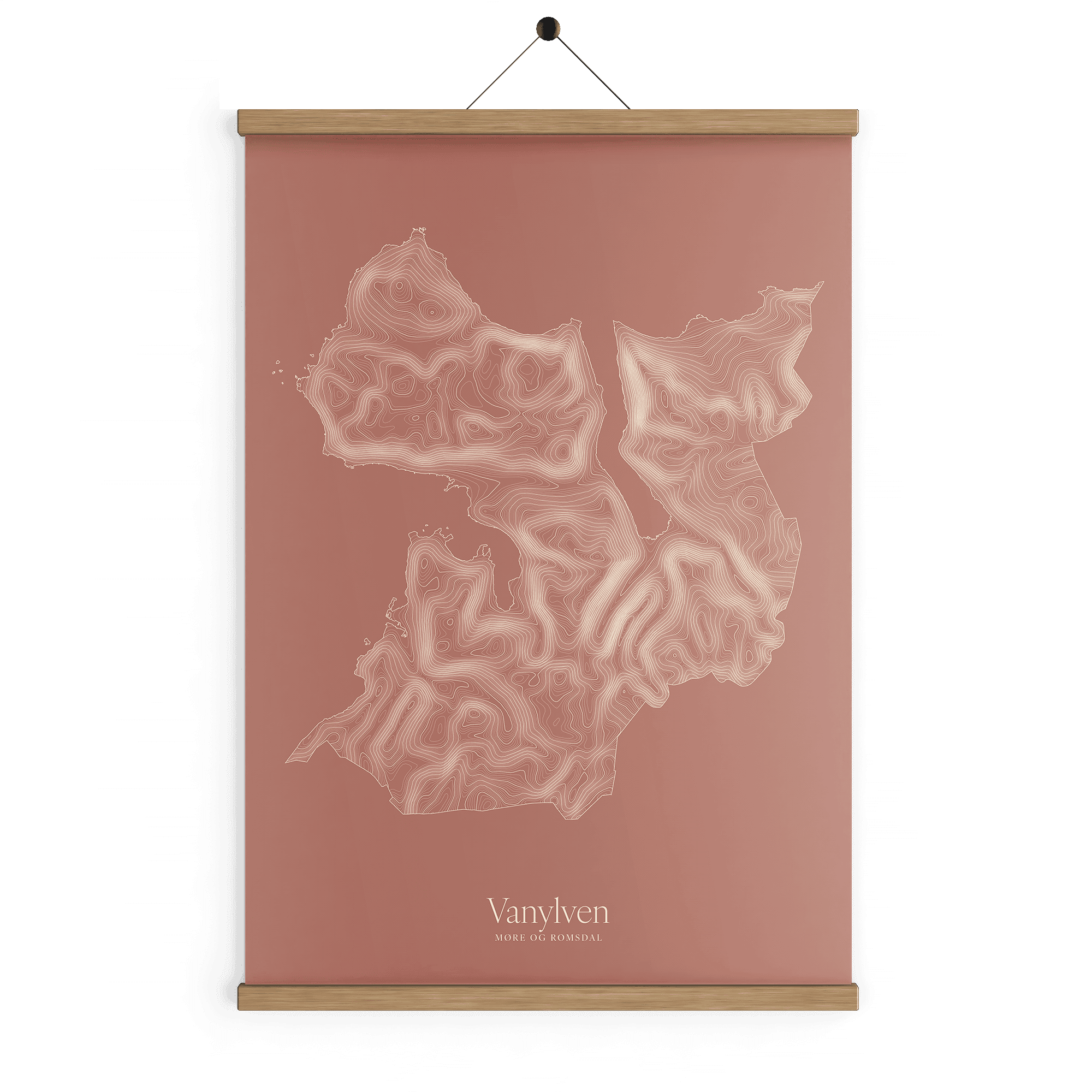 Vanylven kotekart - Rustrød