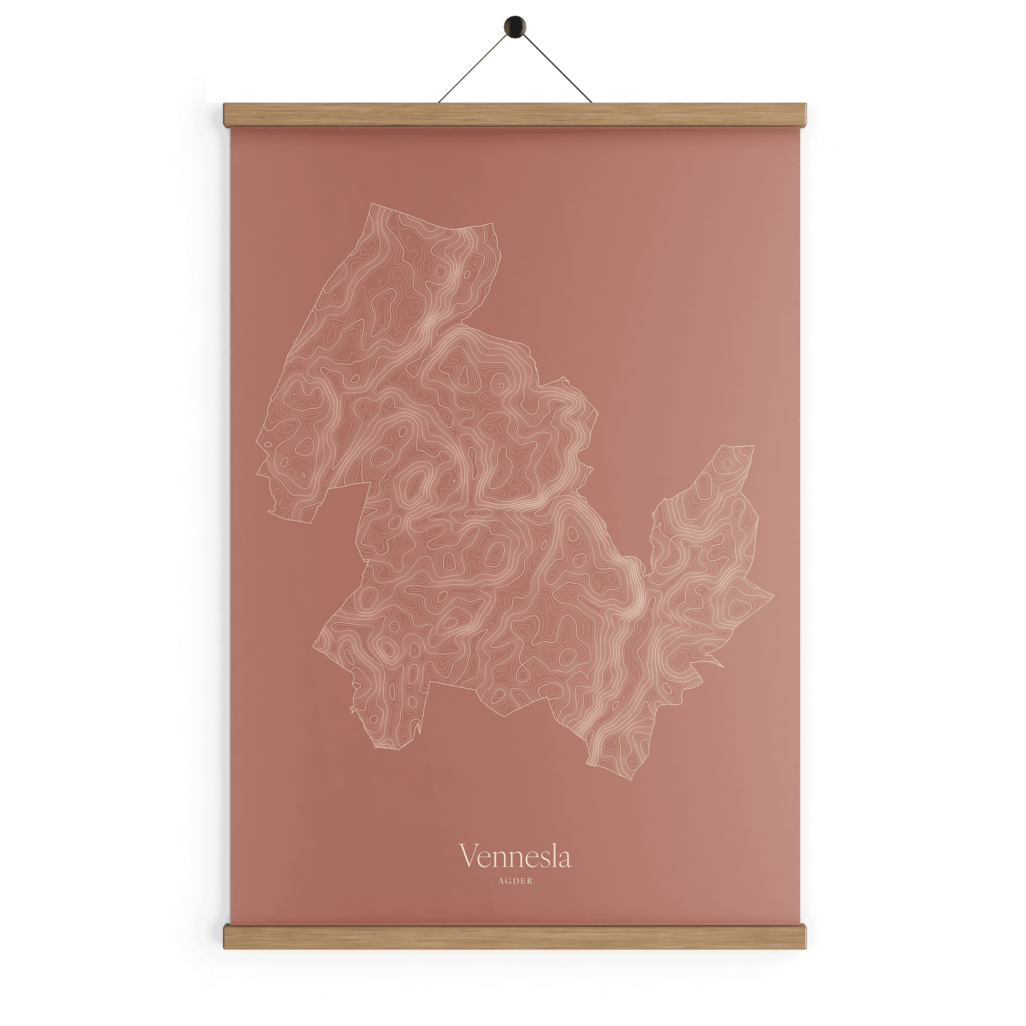 Vennesla kotekart - Rustrød