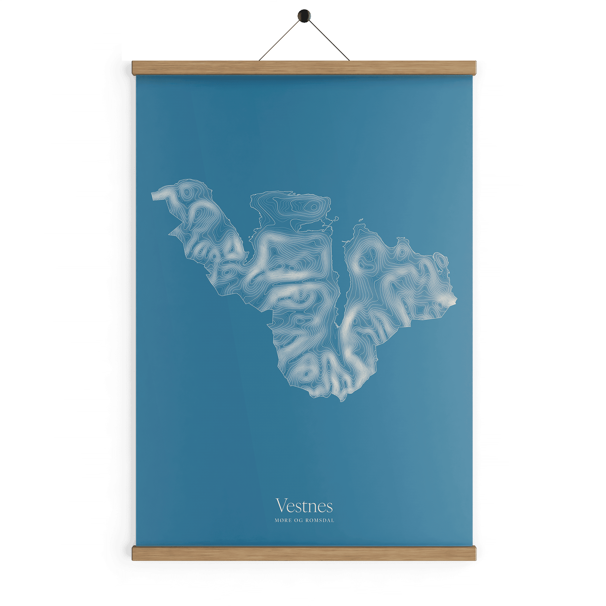 Vestnes kotekart - Himmelblå