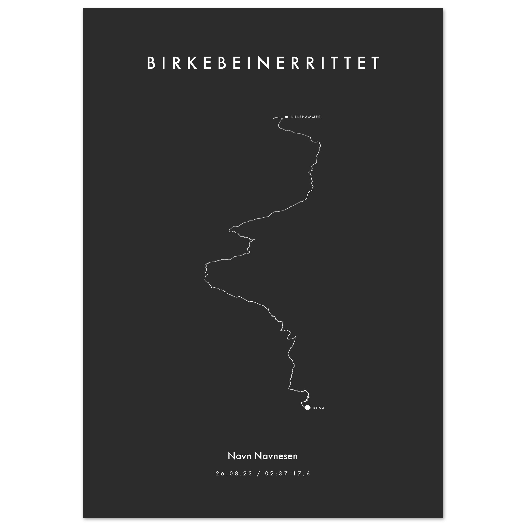 Sykkelfantomet - Birkebeinerrittet 2023 - Mørk