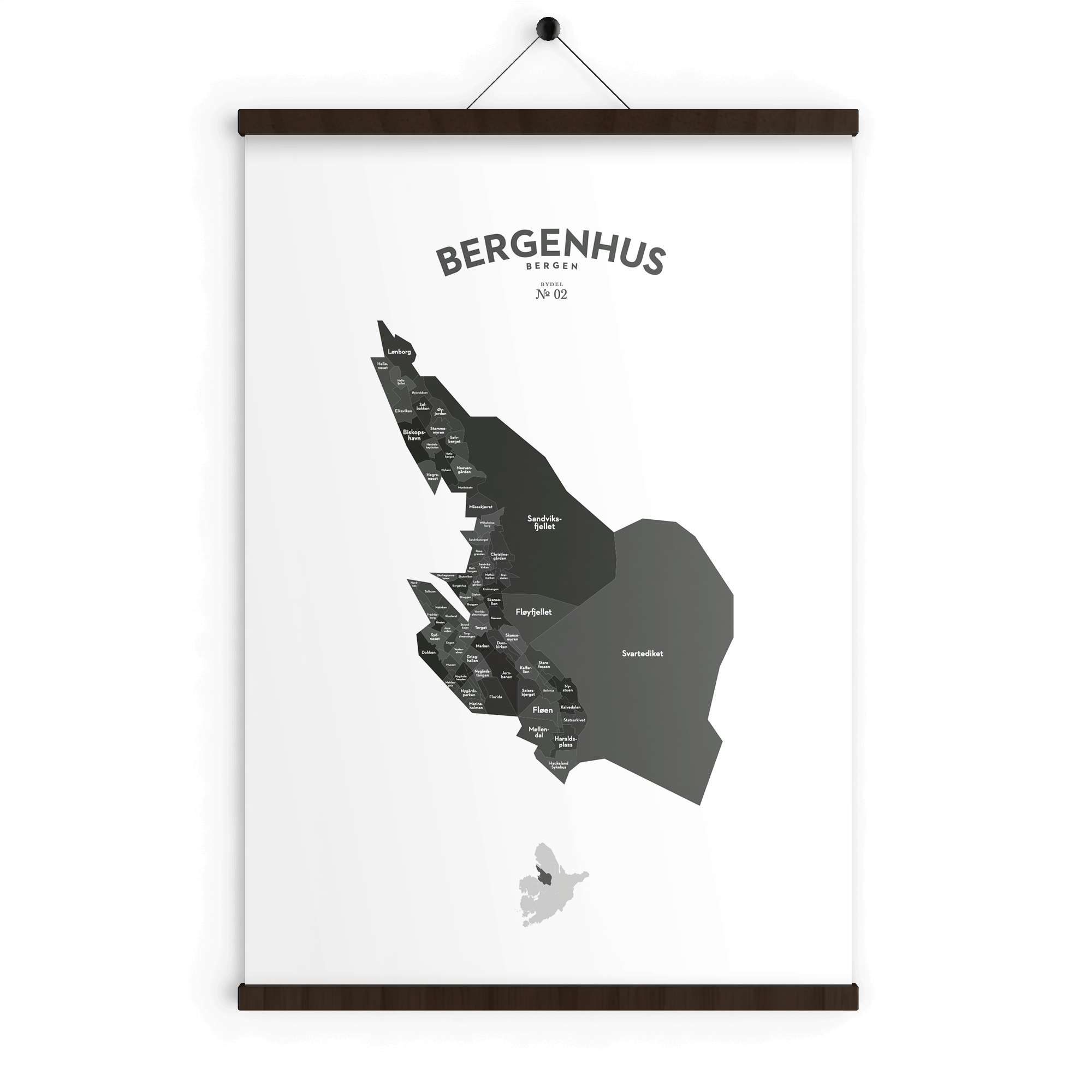 Bydelsplakater - Bergen