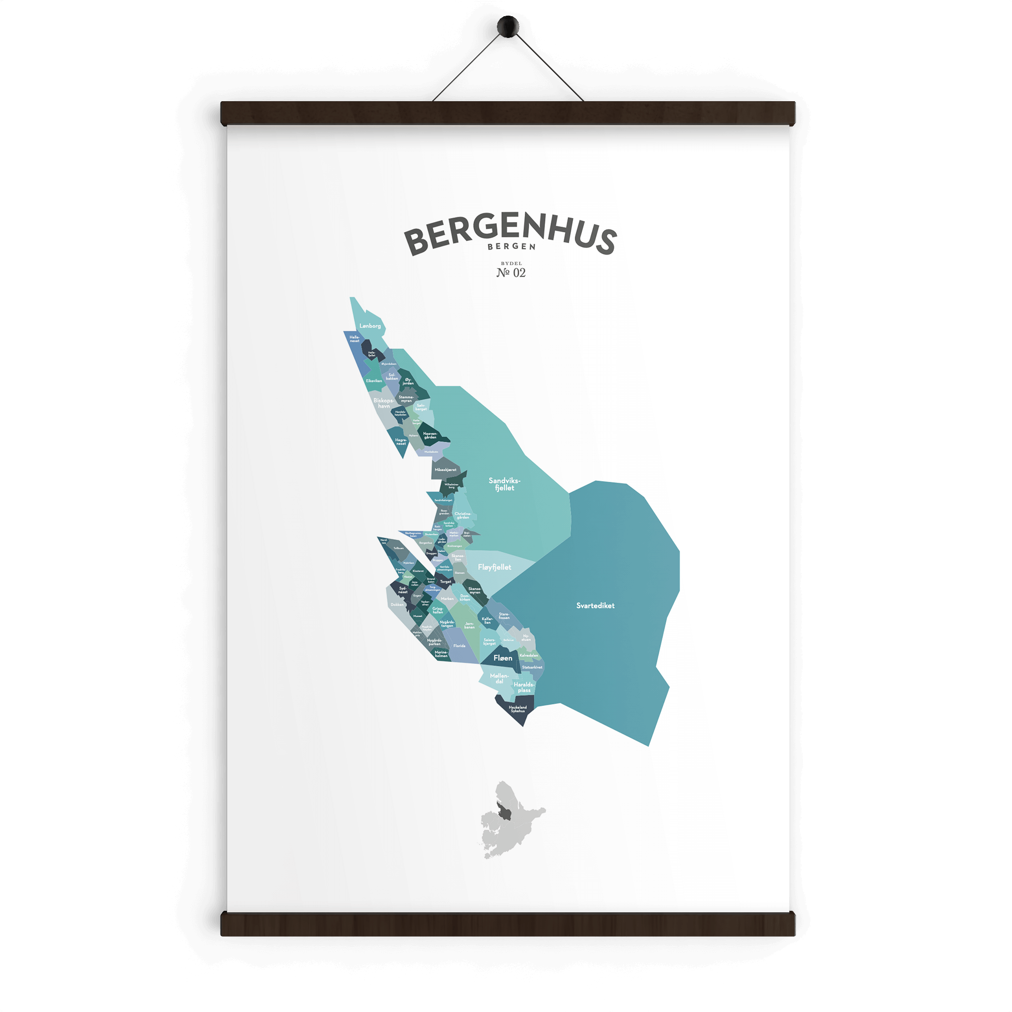 Bydelsplakater - Bergen