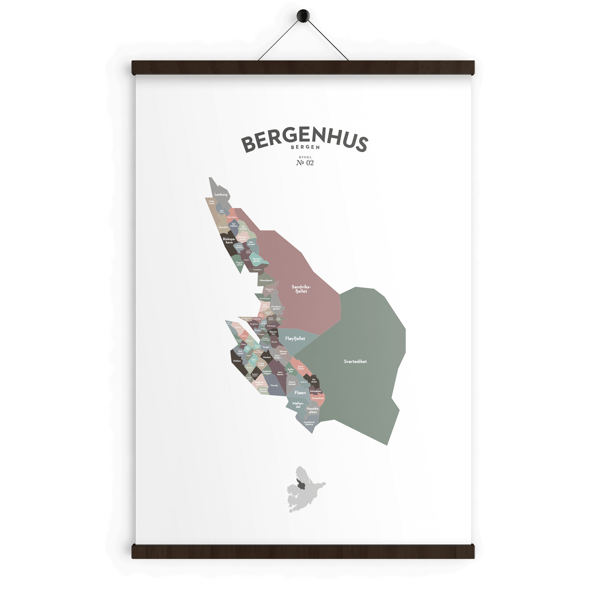 Bydelsplakater - Bergen