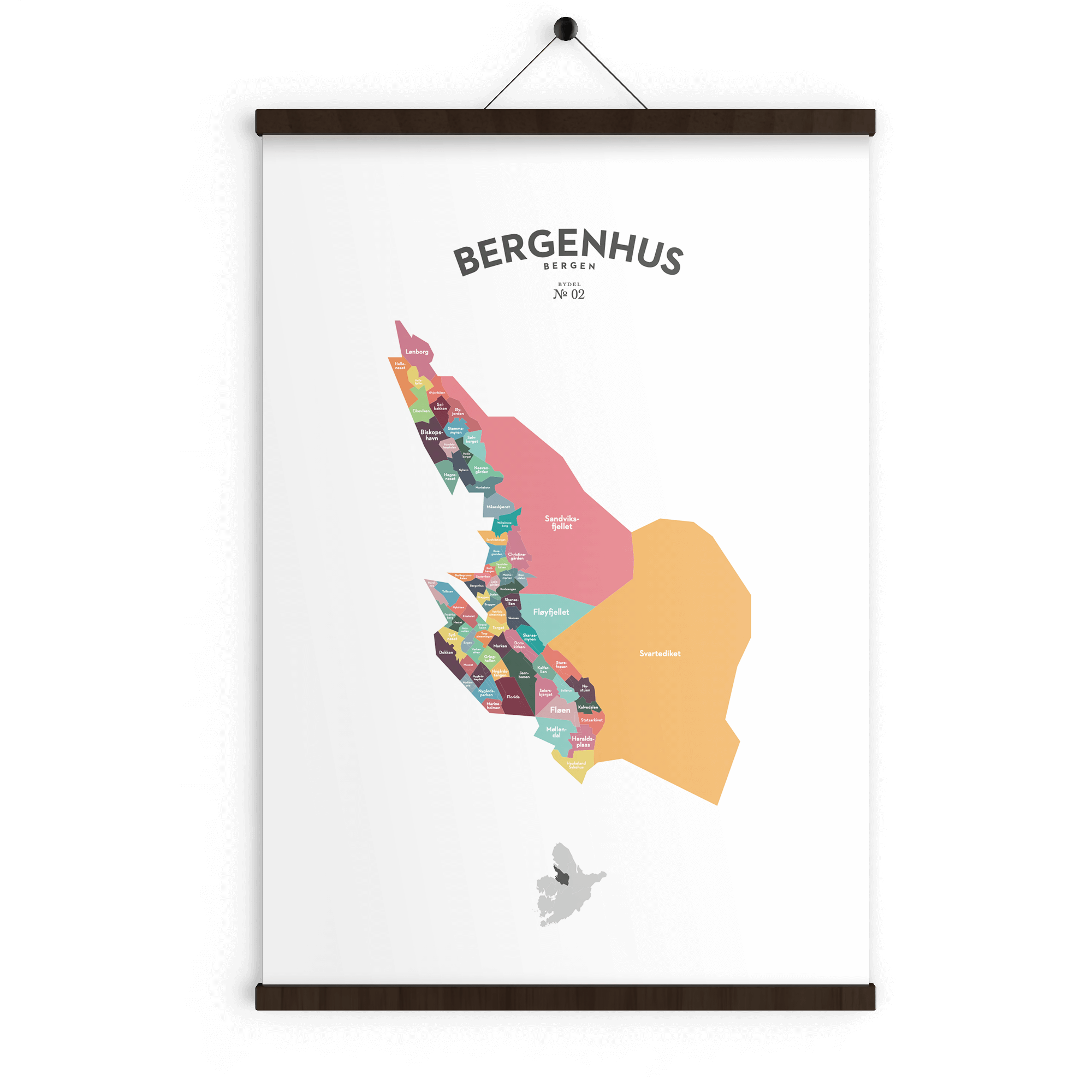 Bydelsplakater - Bergen