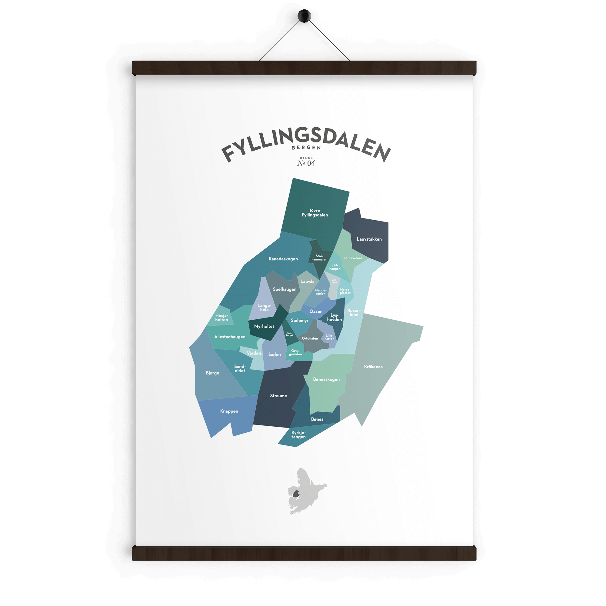 Bydelsplakater - Bergen