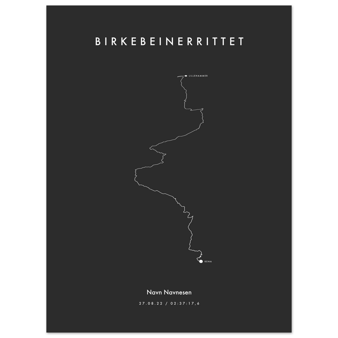 Sykkelfantomet - Birkebeinerrittet 2022 - Mørk