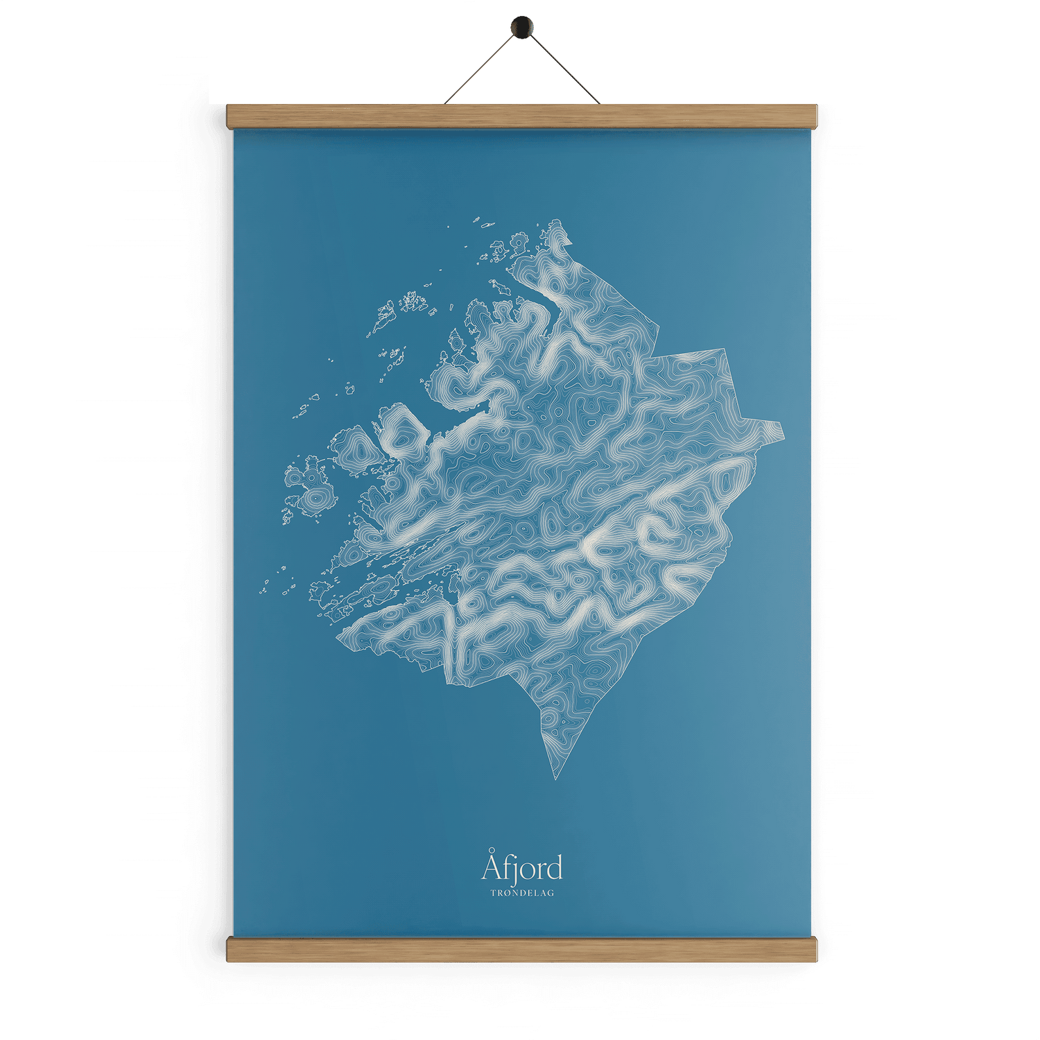 Åfjord kotekart - Himmelblå