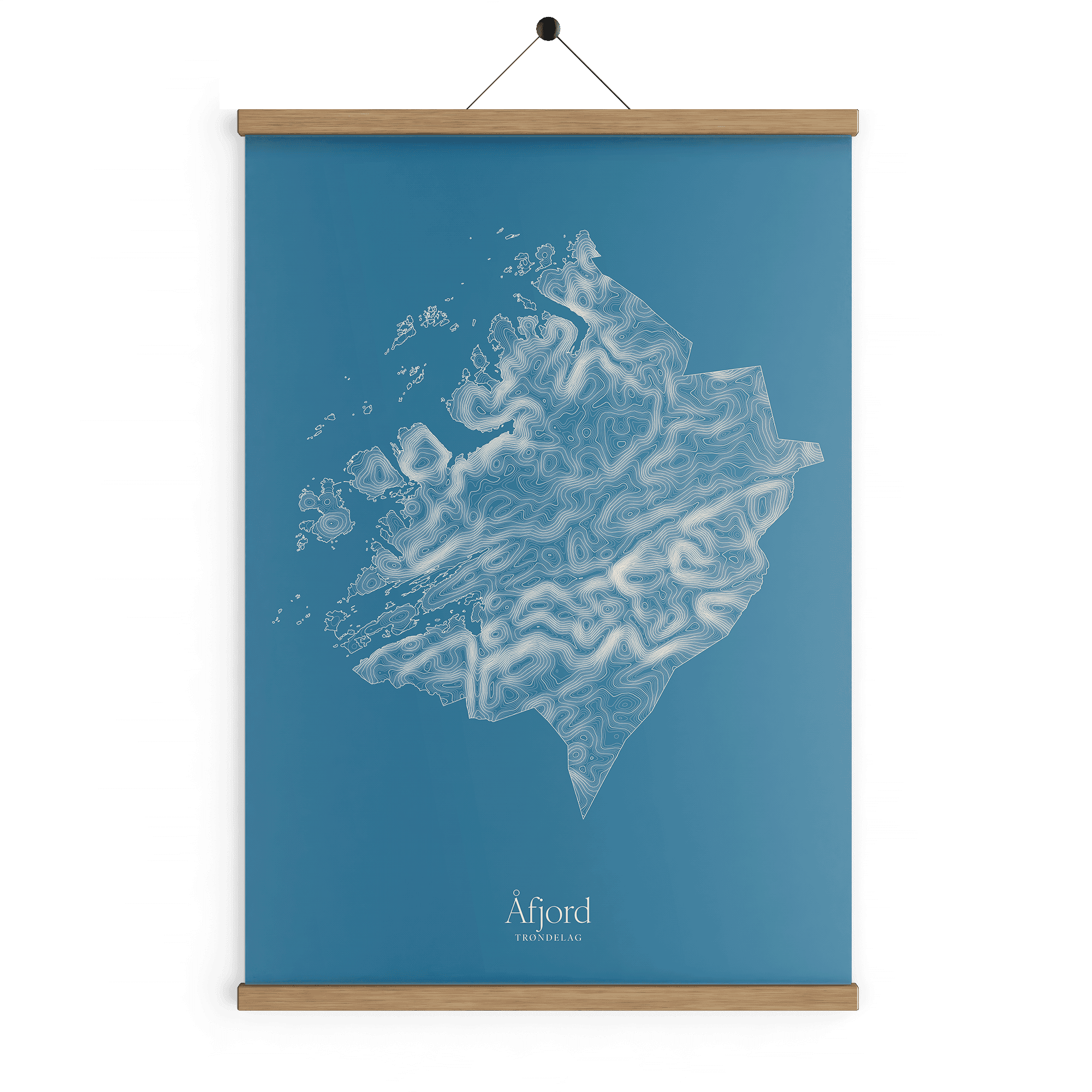 Åfjord kotekart - Himmelblå