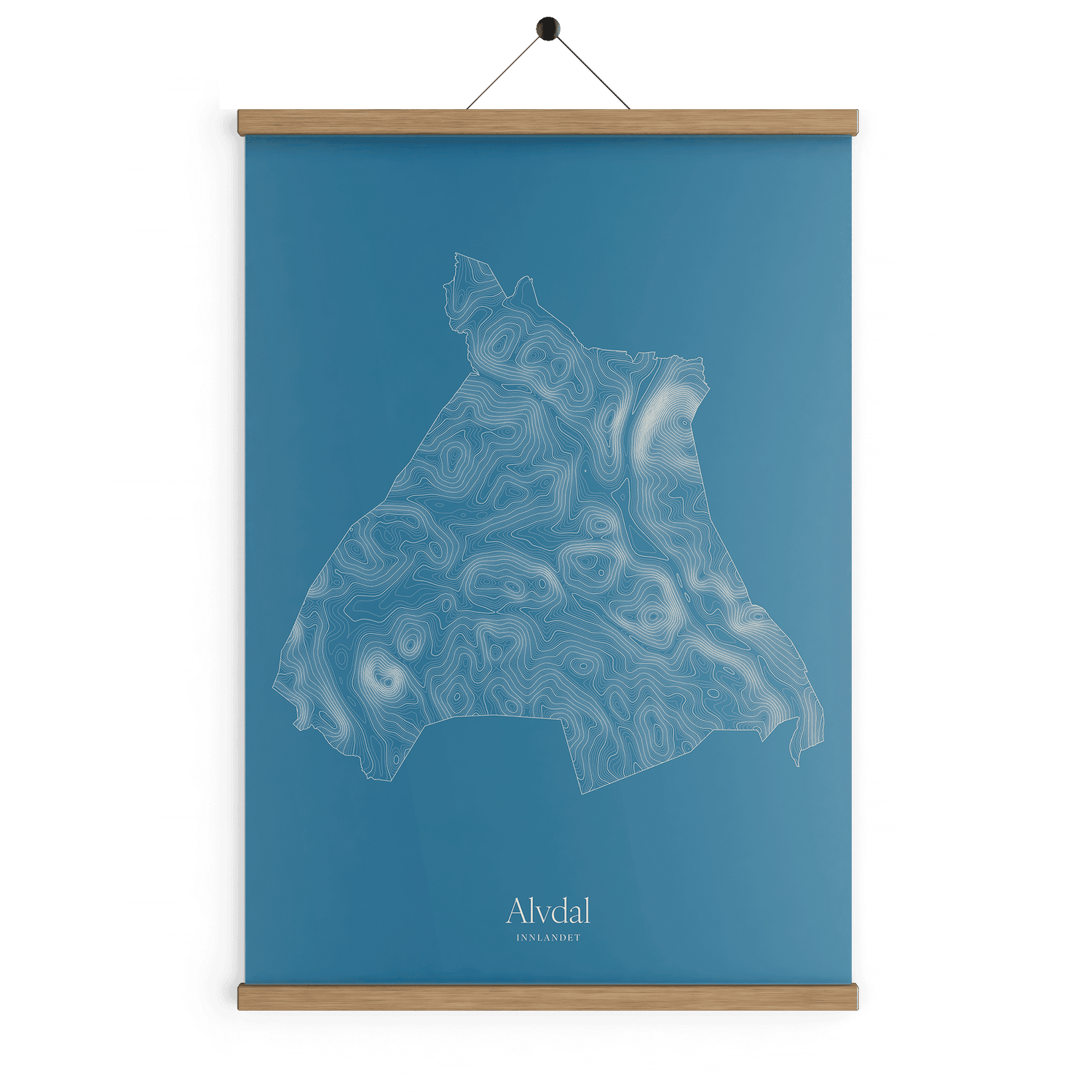 Alvdal kotekart - Himmelblå