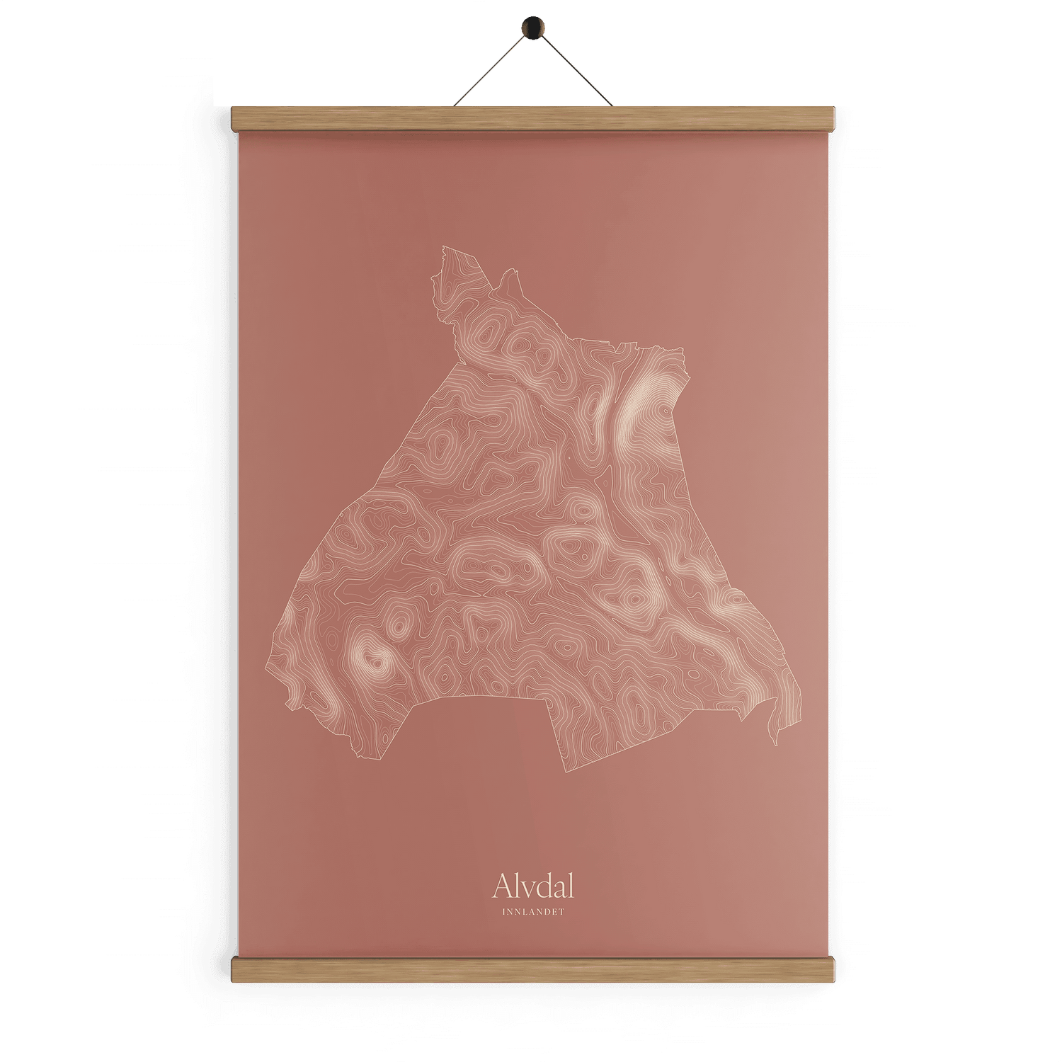 Alvdal kotekart - Rustrød