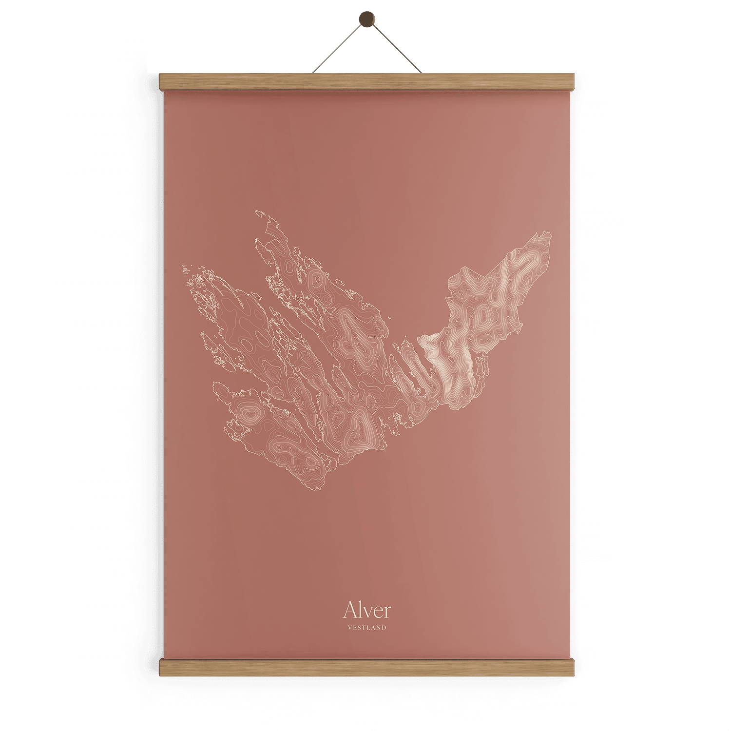 Alver kotekart - Rustrød