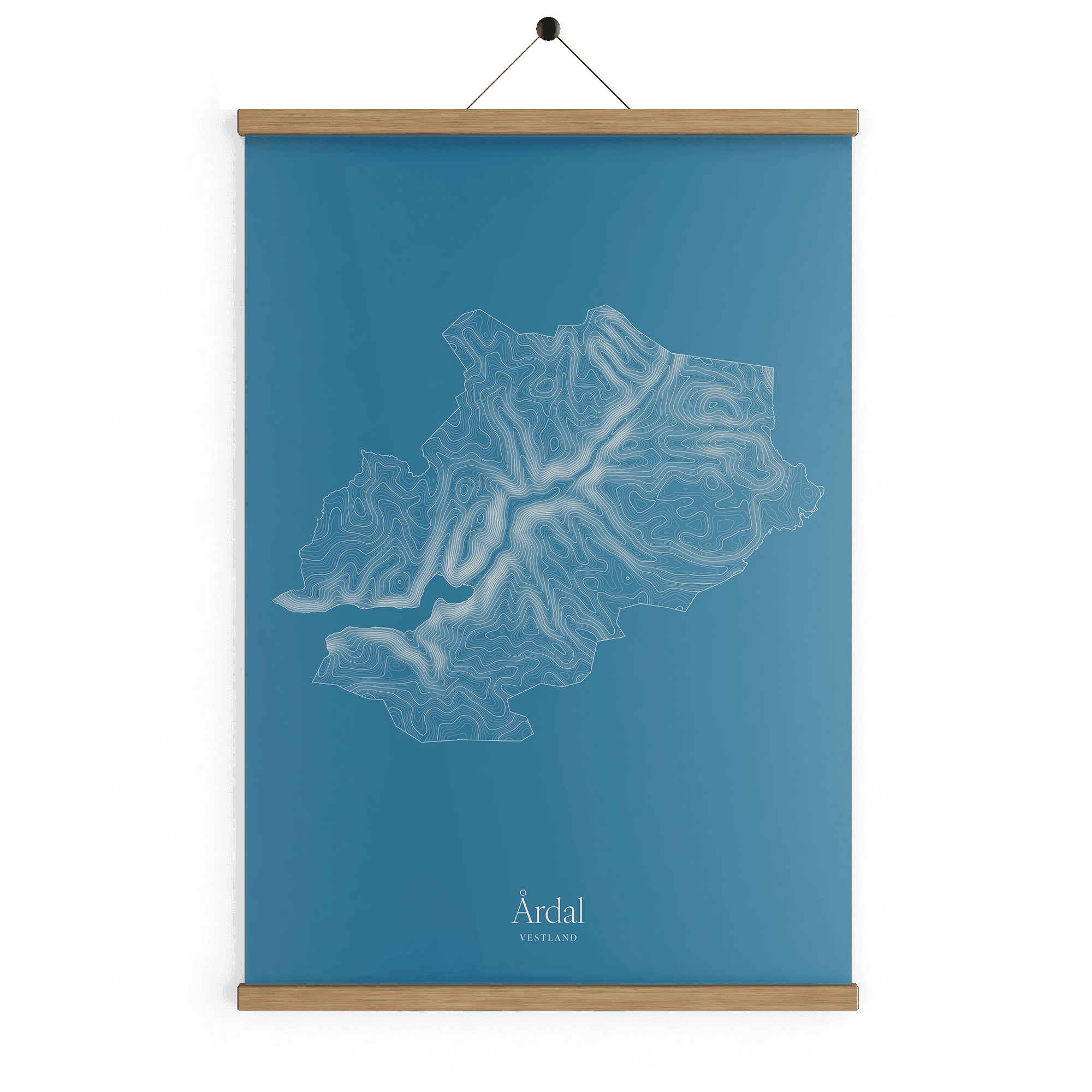 Årdal kotekart - Himmelblå