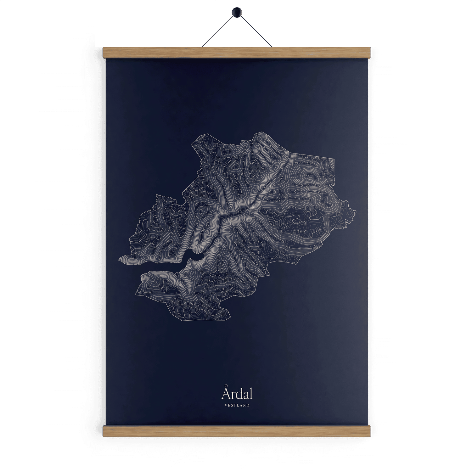 Årdal kotekart - Vinternatt