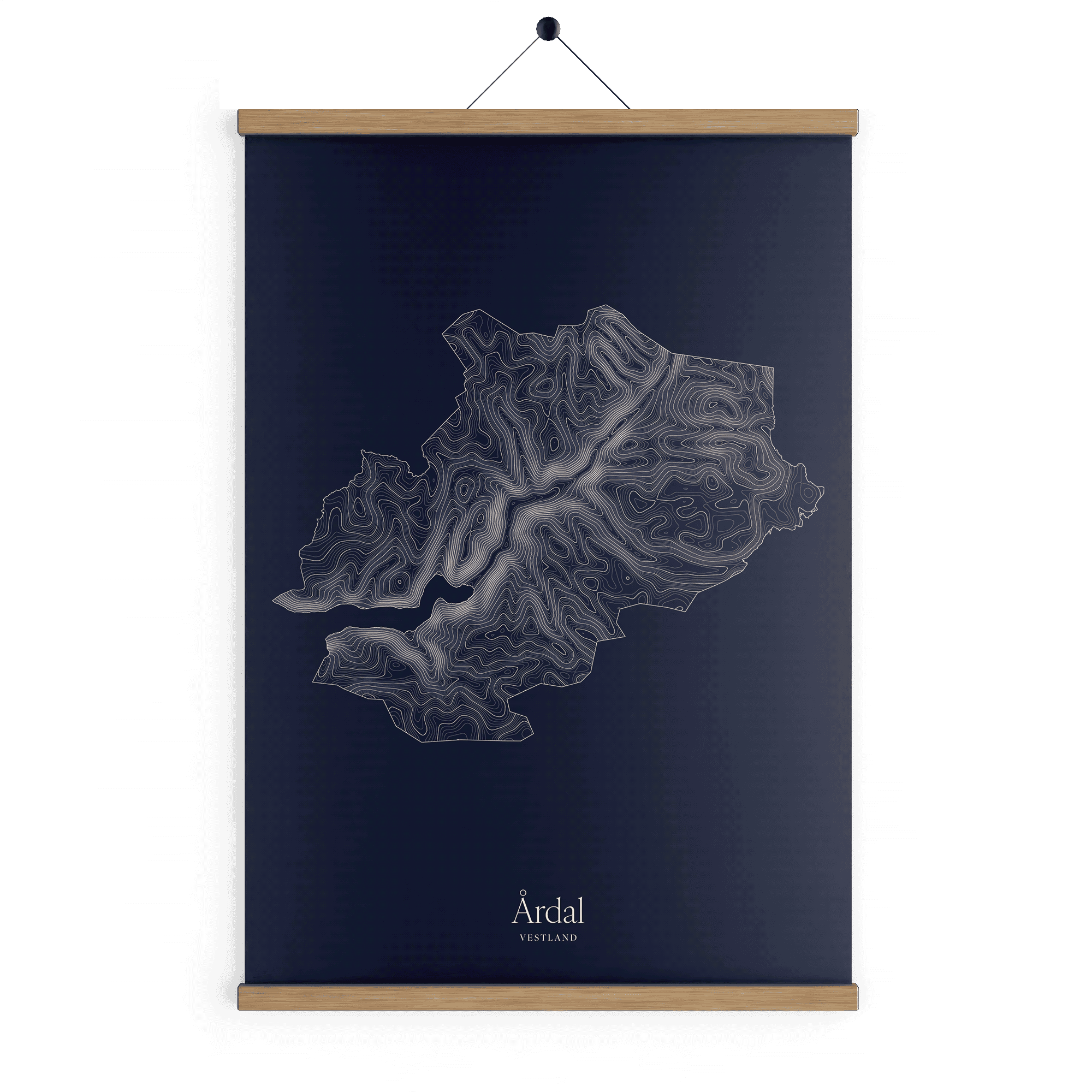 Årdal kotekart - Vinternatt