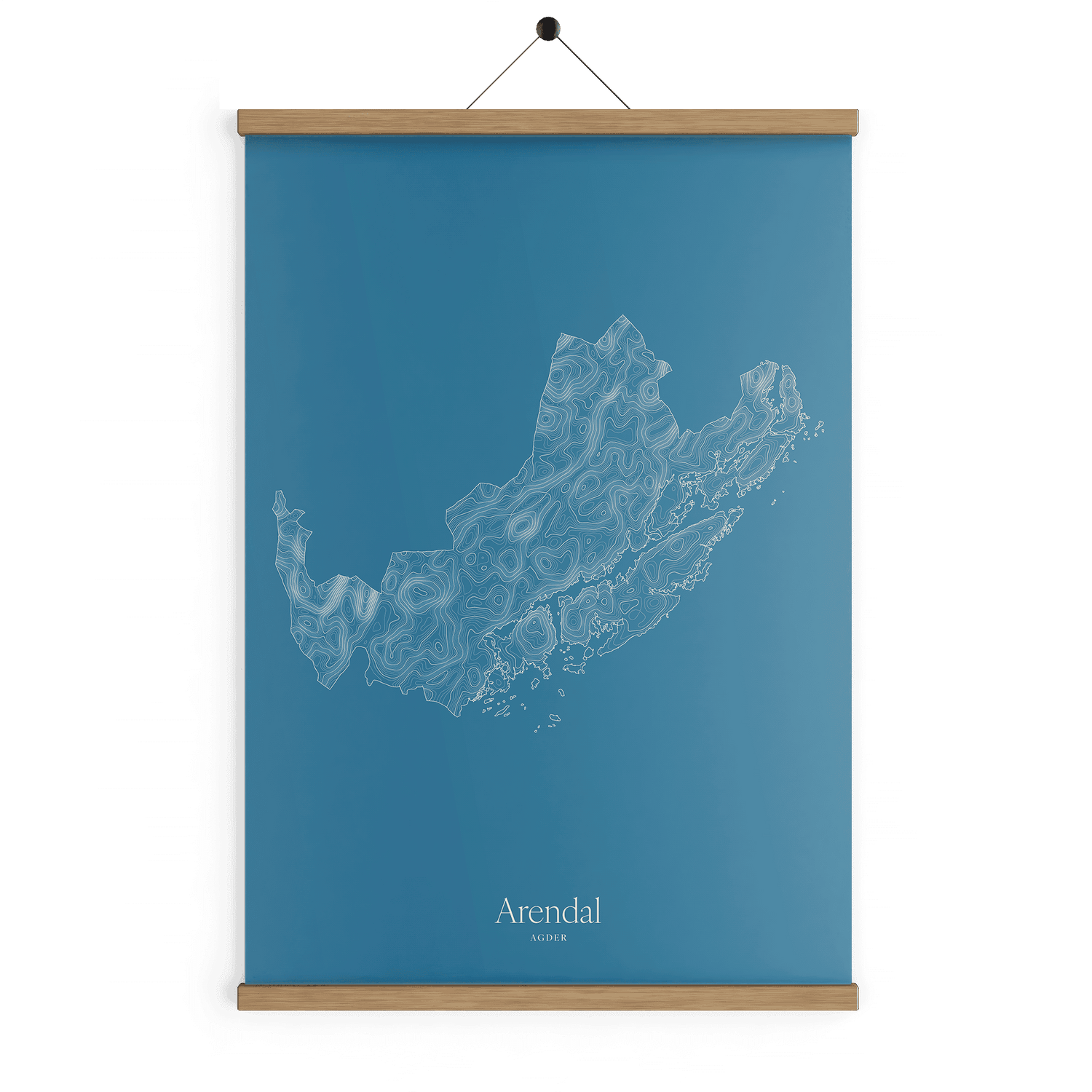 Arendal kotekart - Himmelblå