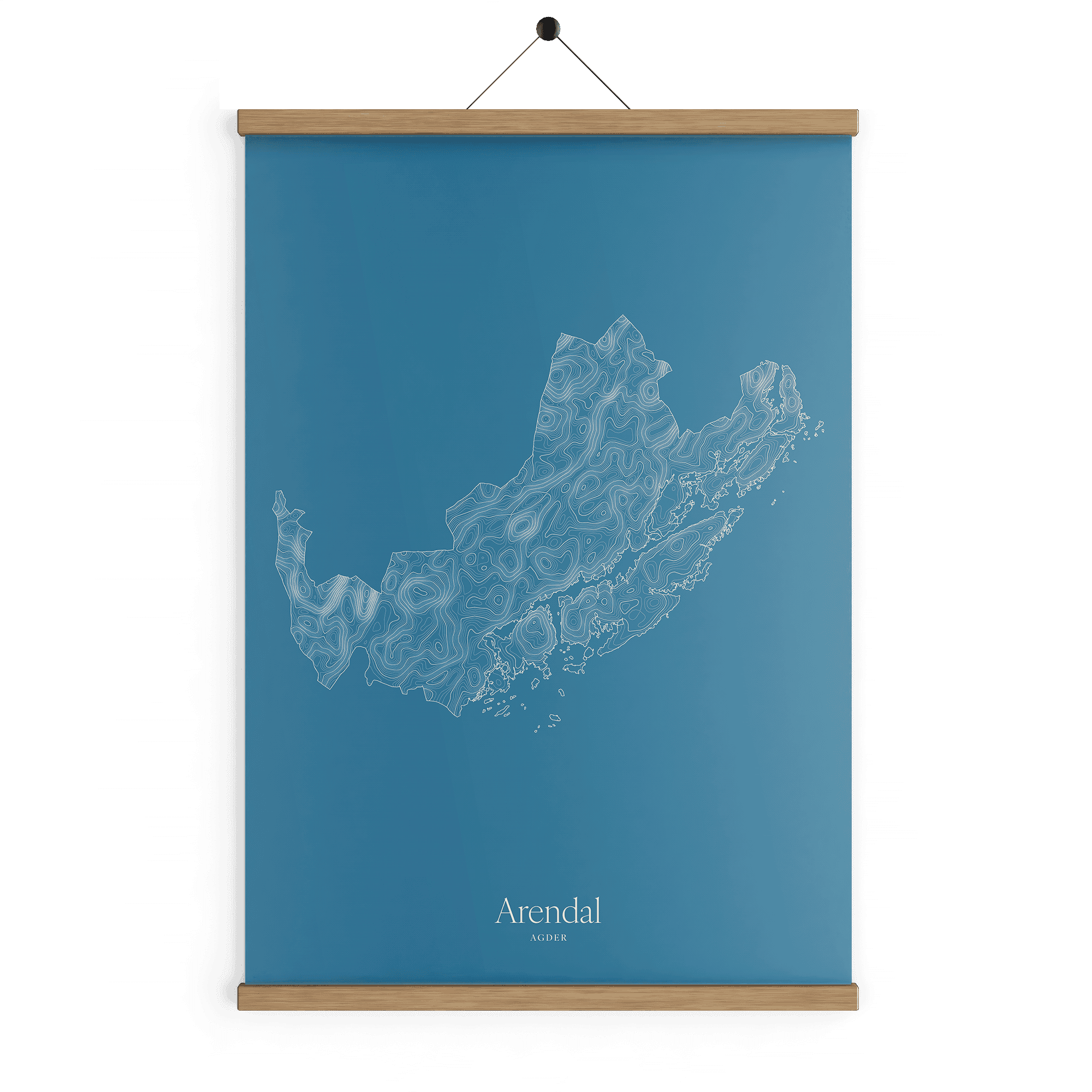 Arendal kotekart - Himmelblå