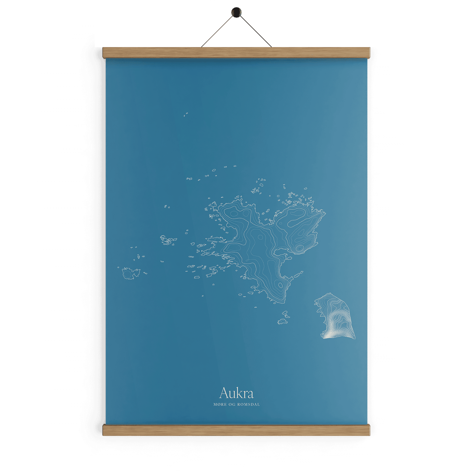 Aukra kotekart - Himmelblå