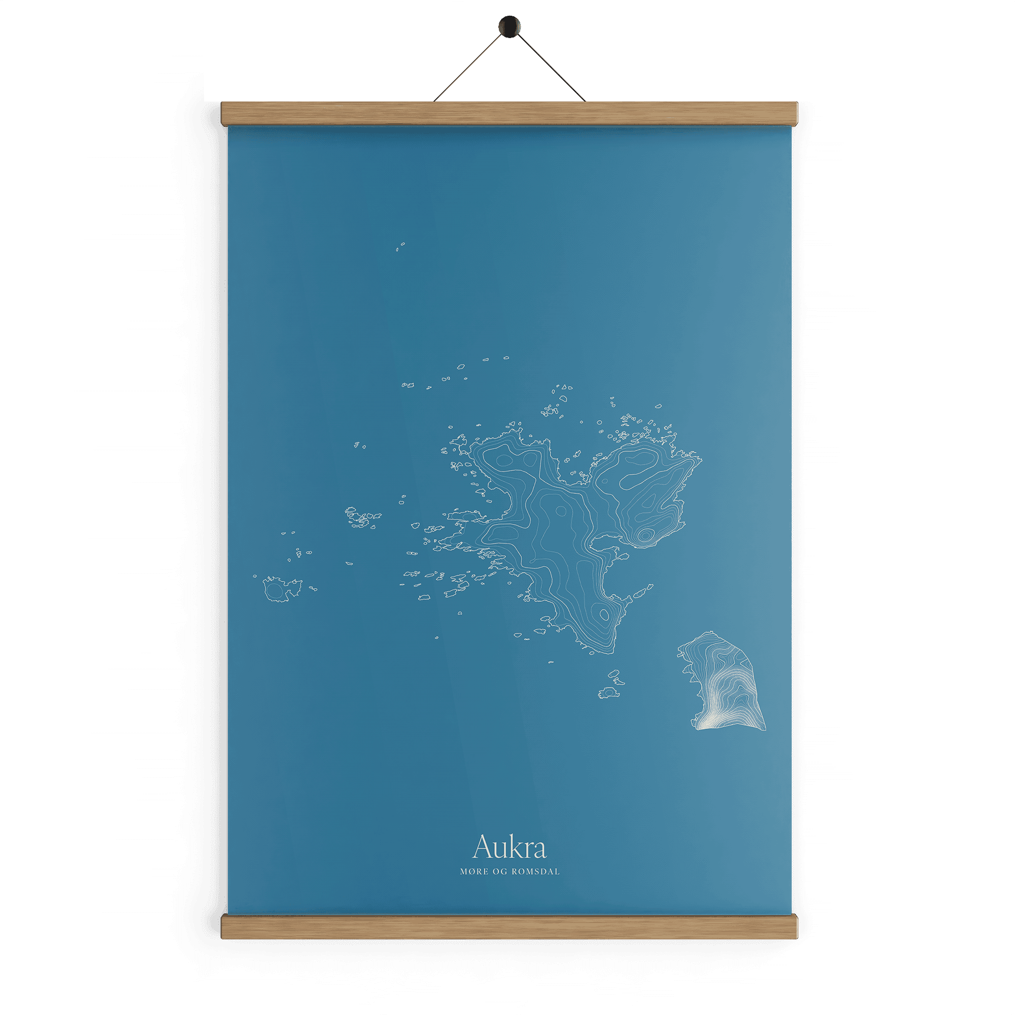 Aukra kotekart - Himmelblå