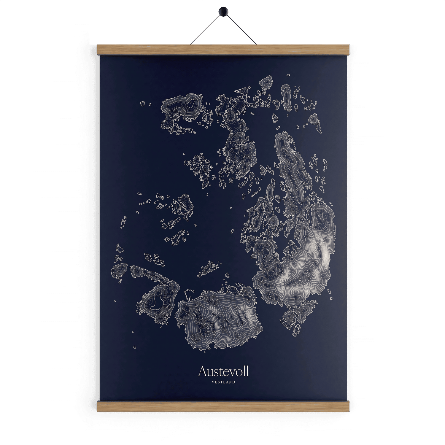 Austevoll kotekart - Vinternatt