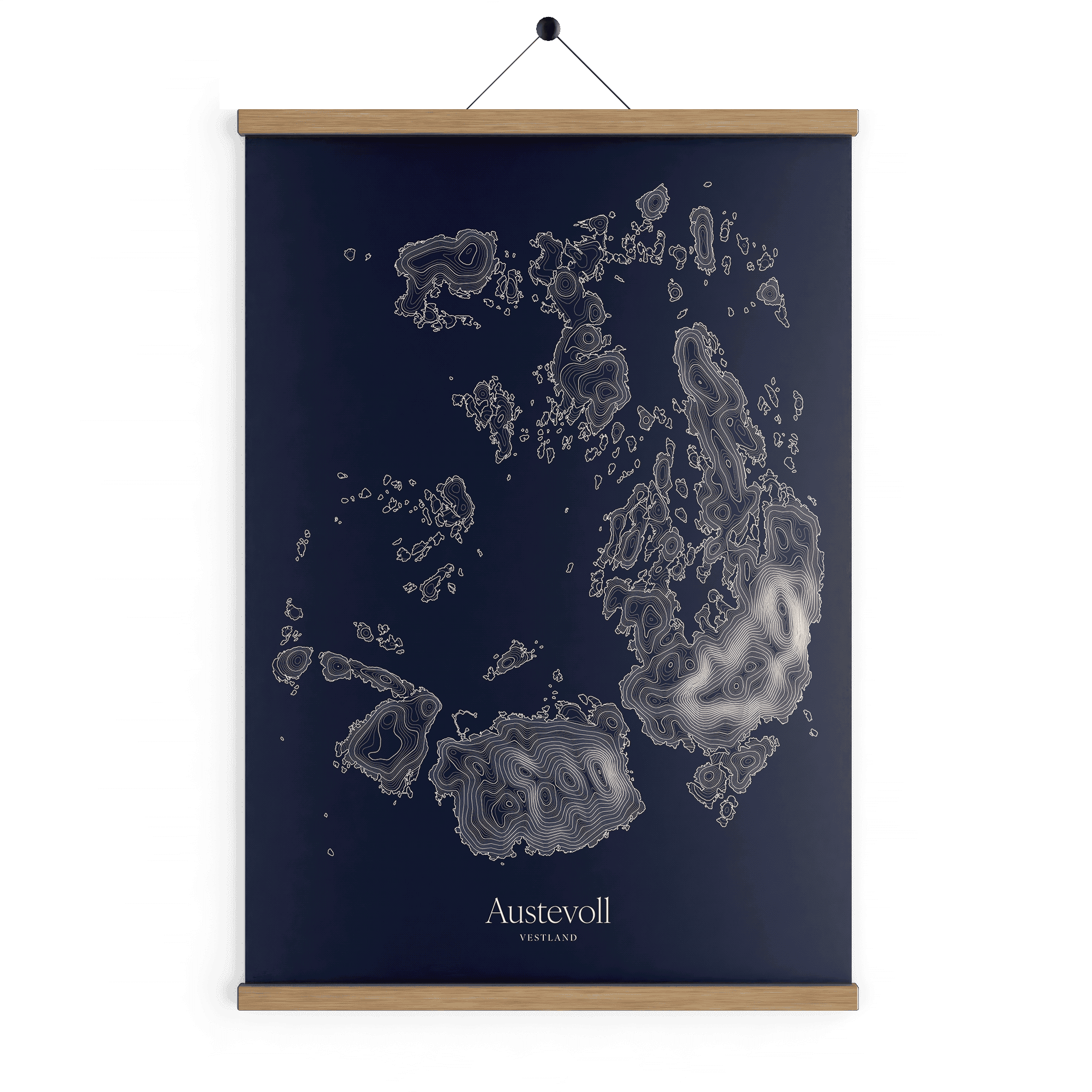 Austevoll kotekart - Vinternatt