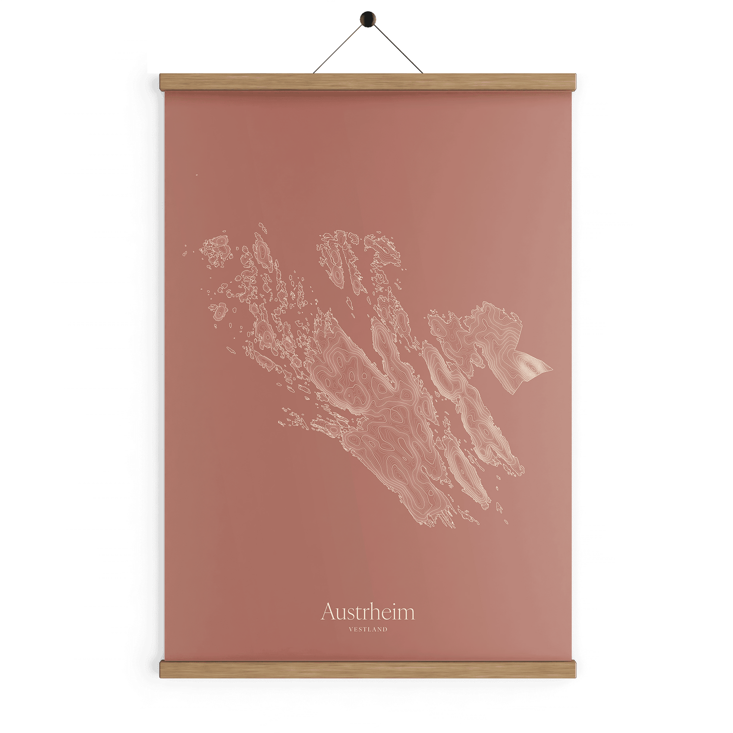 Austrheim kotekart - Rustrød
