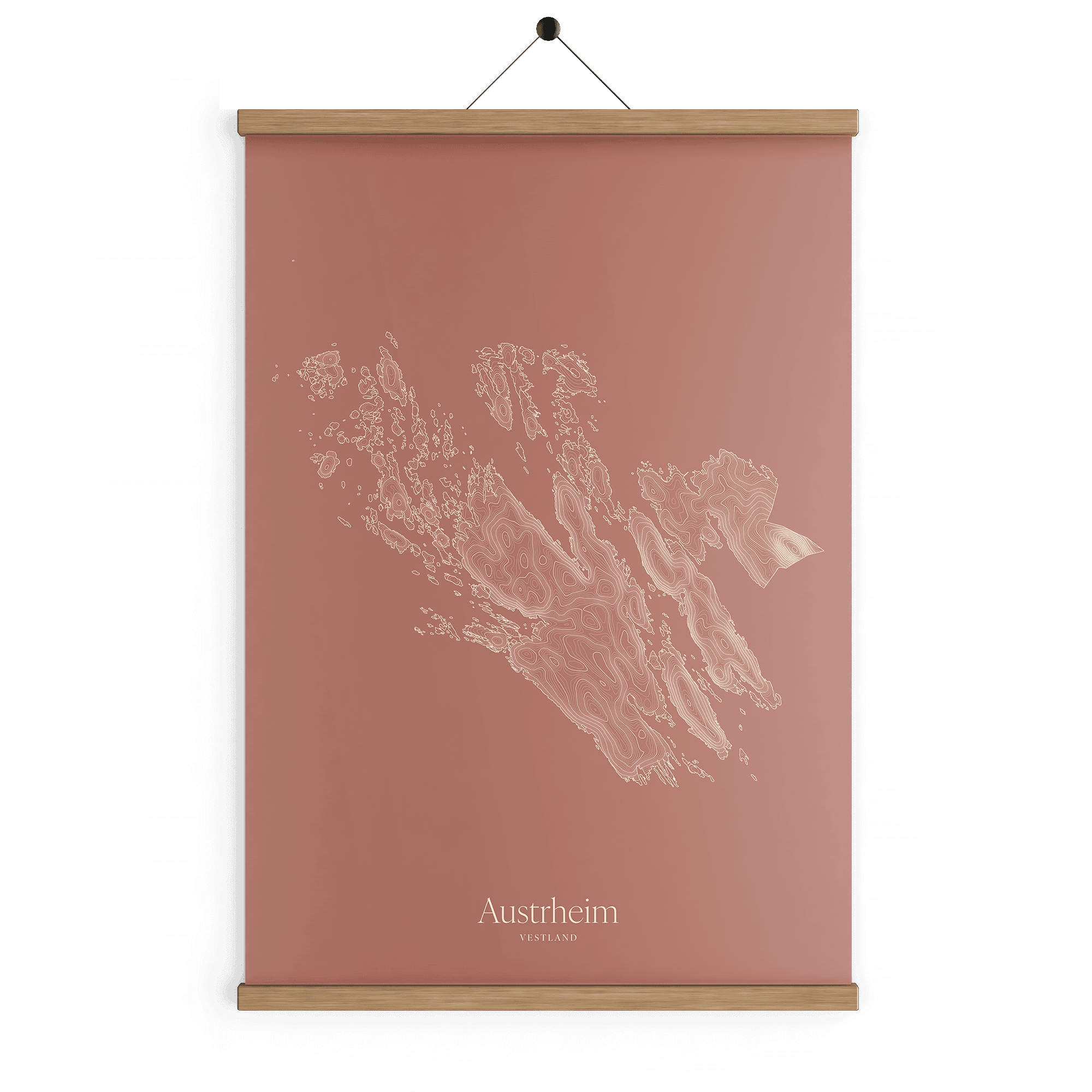 Austrheim kotekart - Rustrød