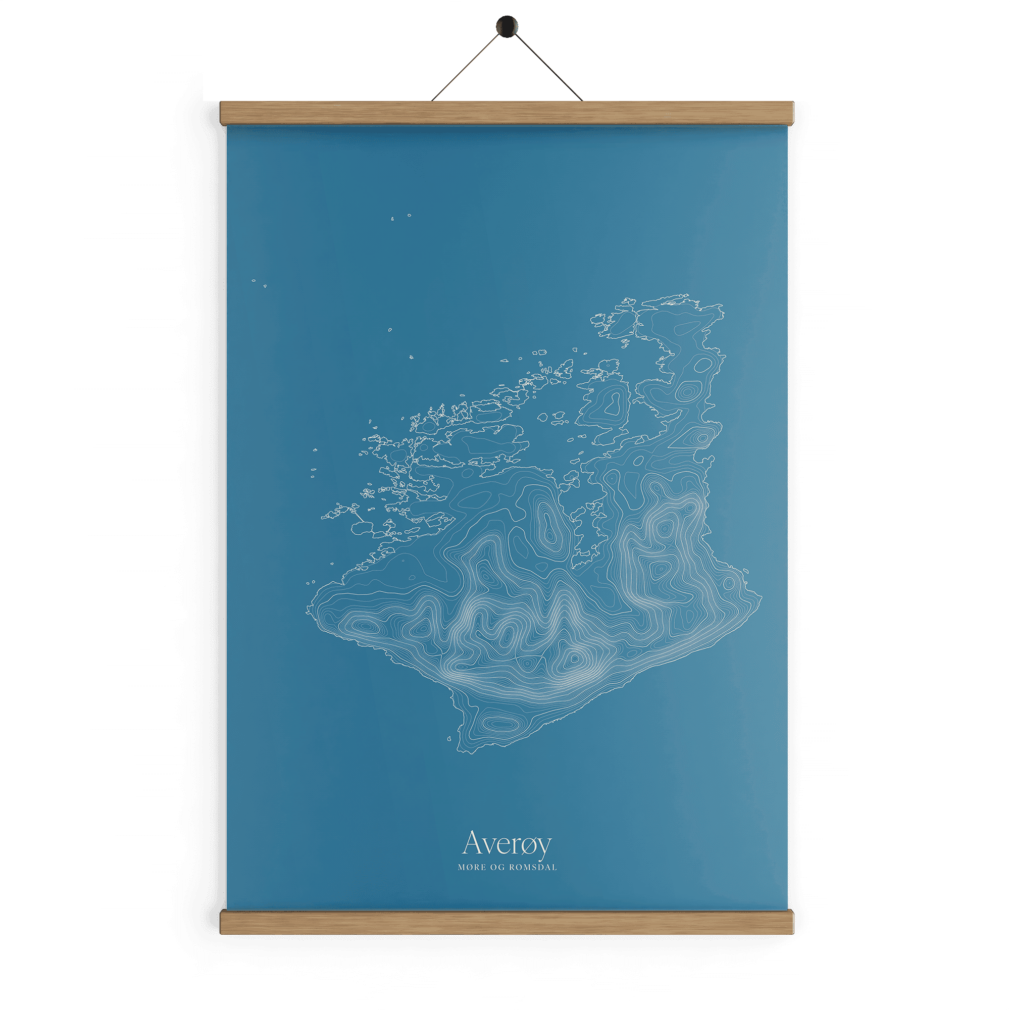 Averøy kotekart - Himmelblå