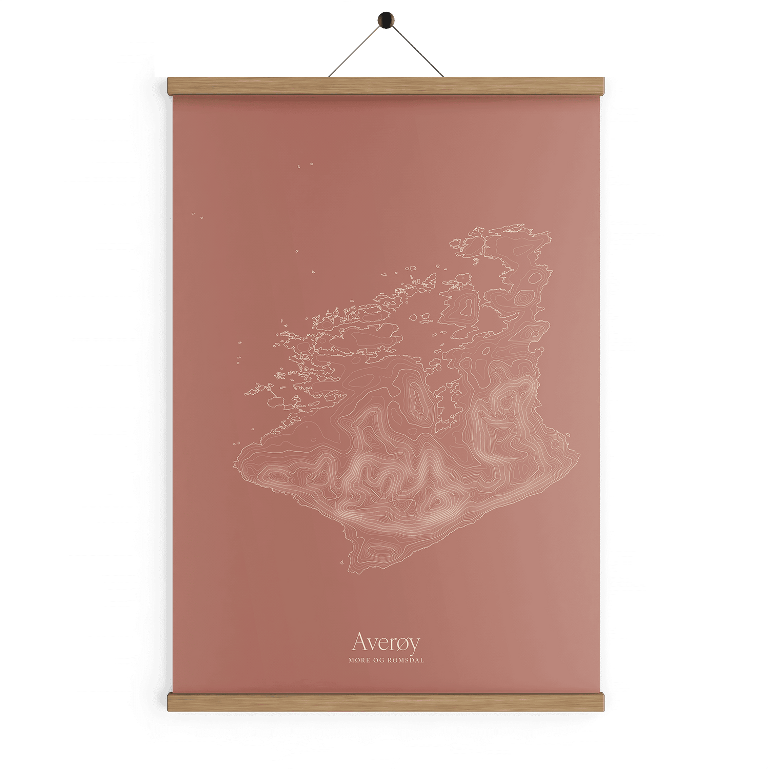 Averøy kotekart - Rustrød