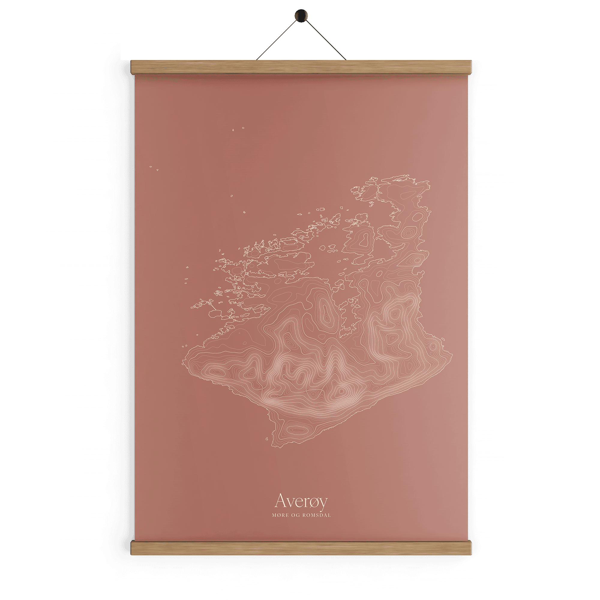 Averøy kotekart - Rustrød