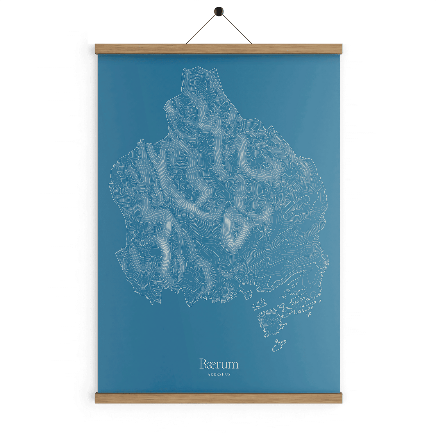 Bærum kotekart - Himmelblå