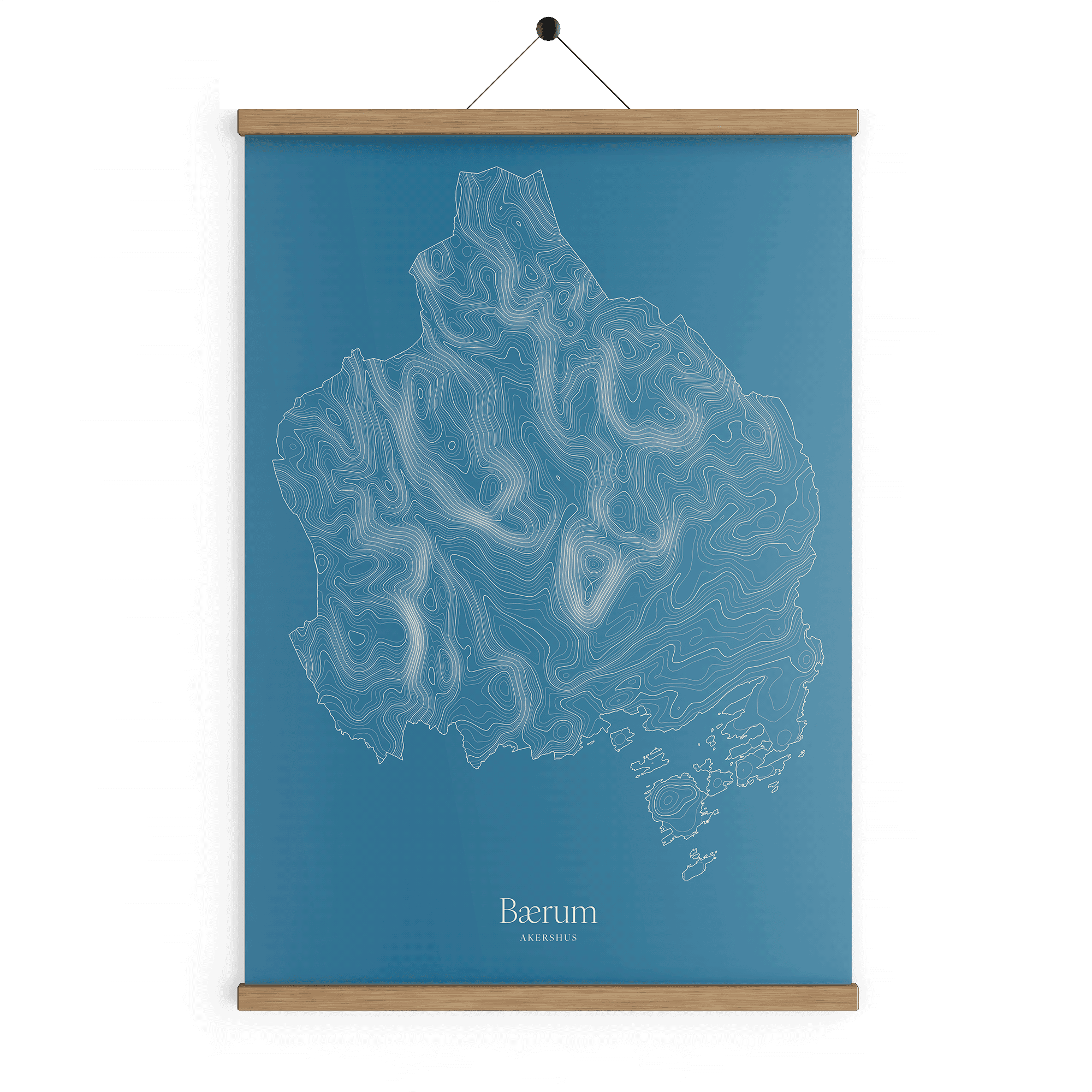 Bærum kotekart - Himmelblå