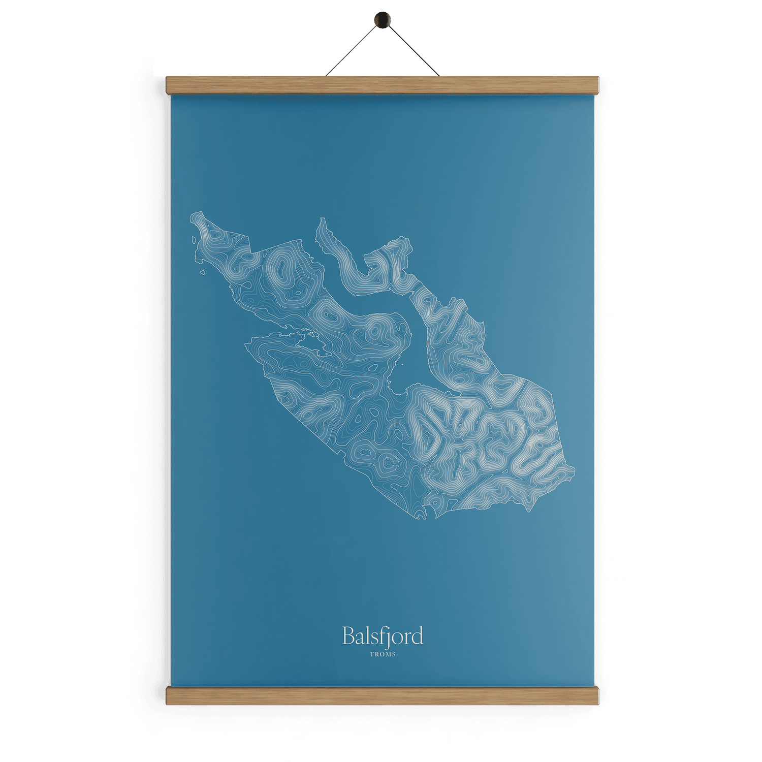 Balsfjord kotekart - Himmelblå