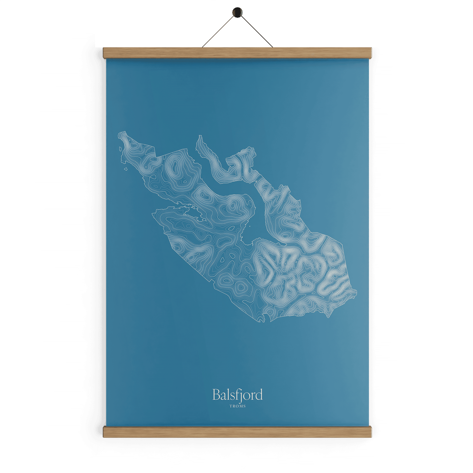 Balsfjord kotekart - Himmelblå