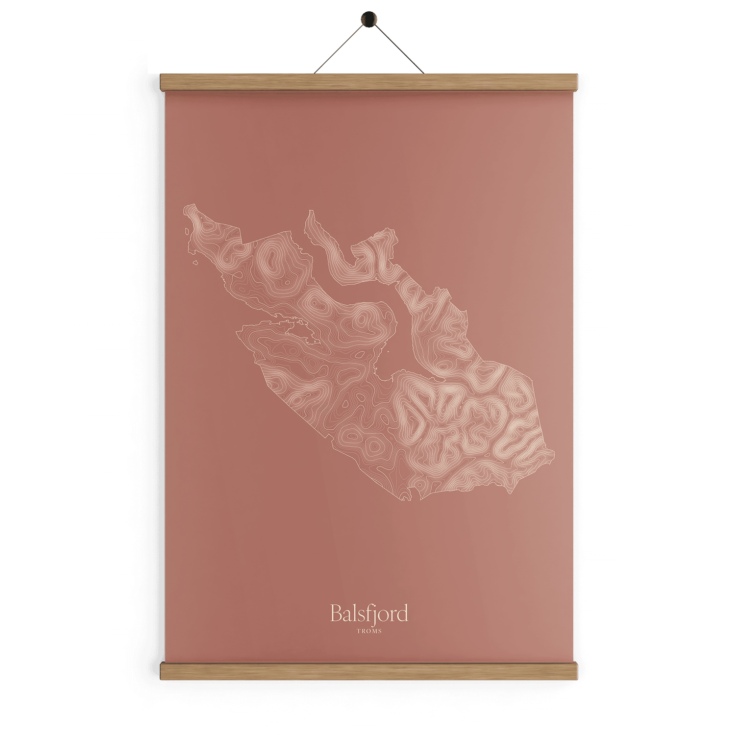 Balsfjord kotekart - Rustrød