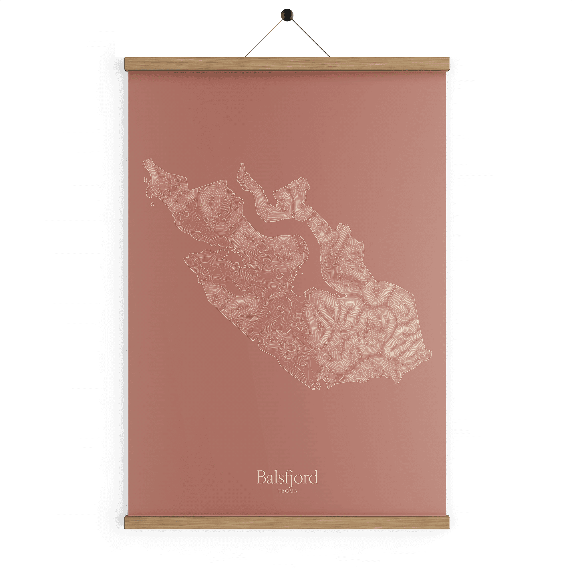 Balsfjord kotekart - Rustrød