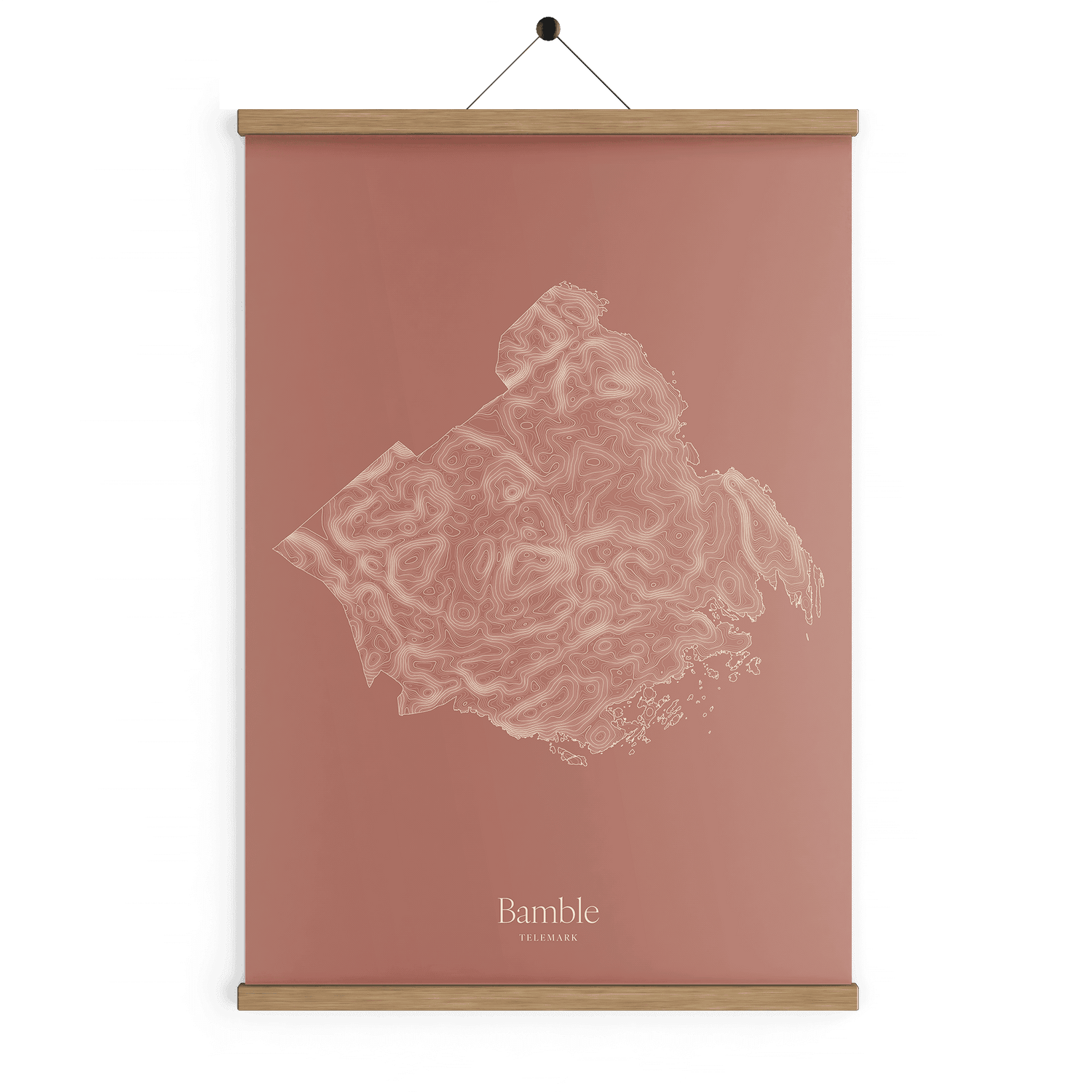 Bamble kotekart - Rustrød