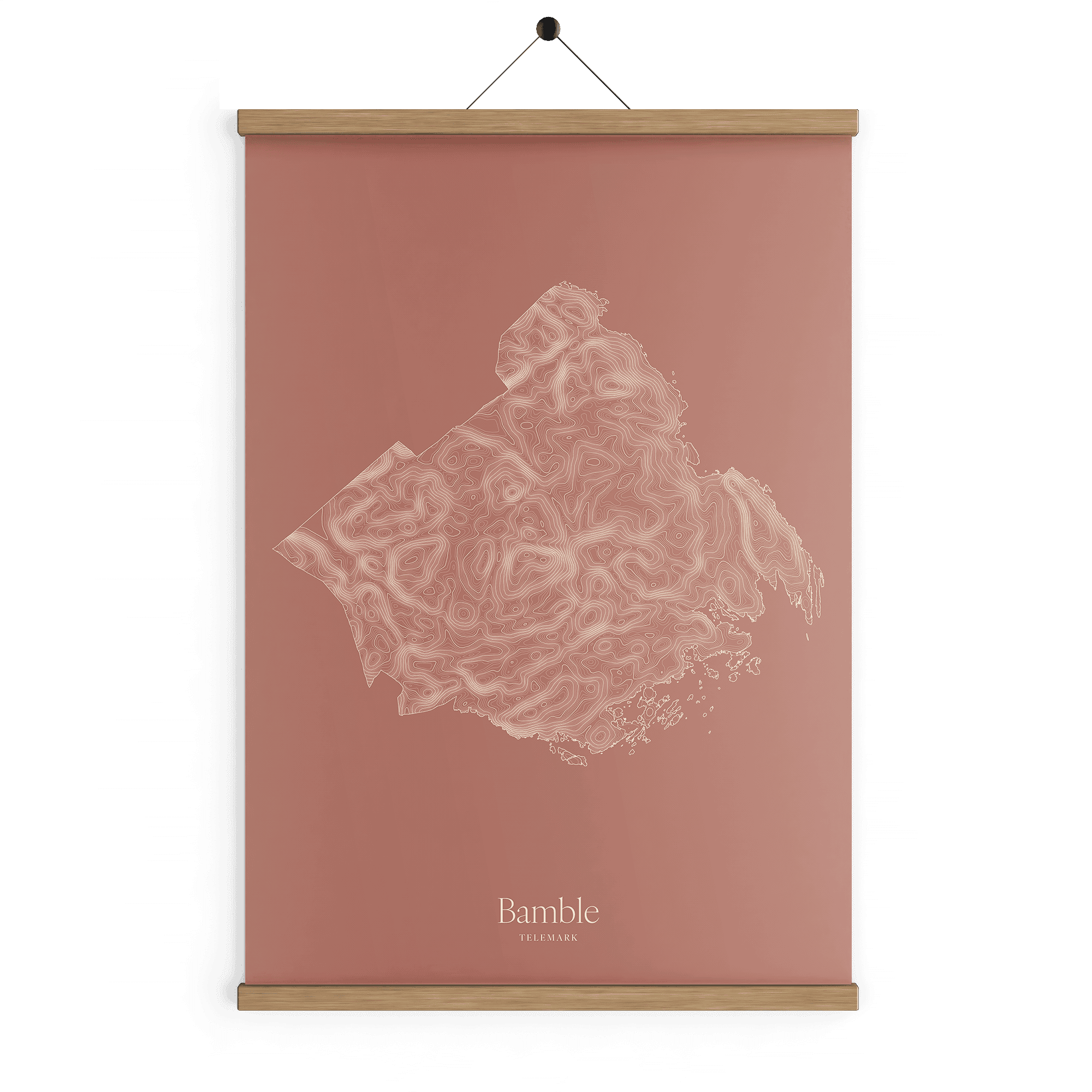 Bamble kotekart - Rustrød