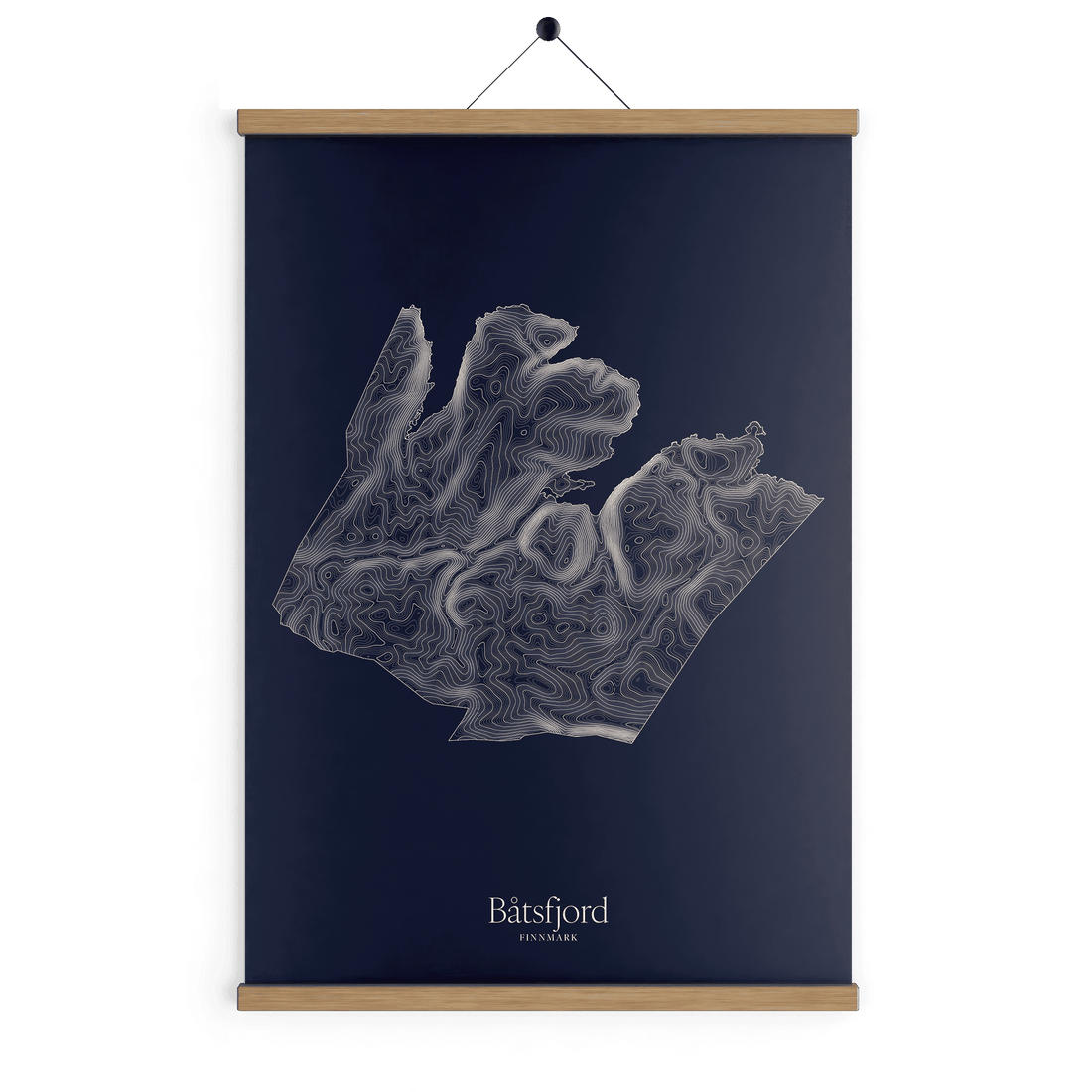Båtsfjord kotekart - Vinternatt
