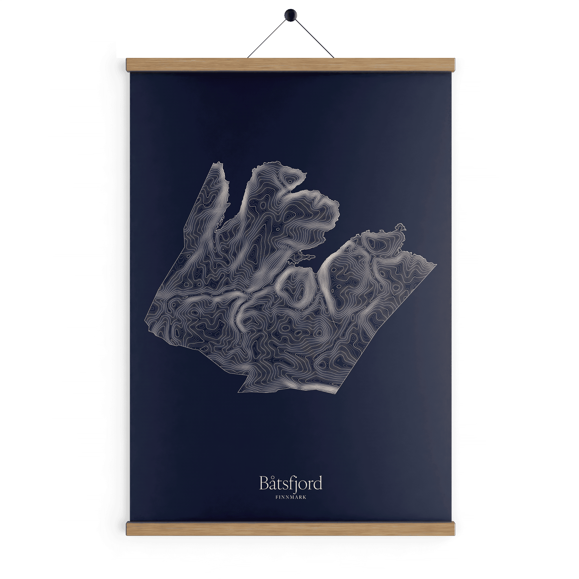 Båtsfjord kotekart - Vinternatt