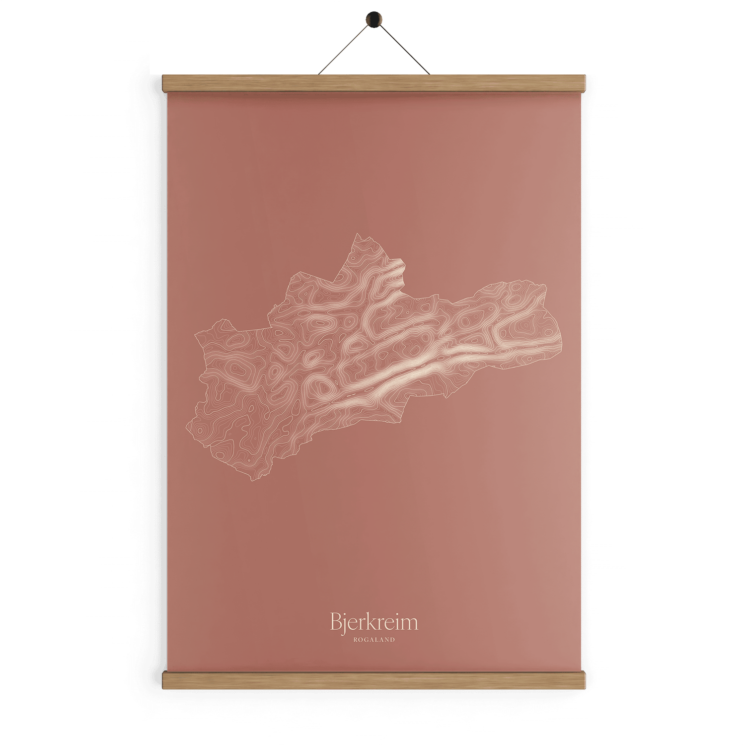 Bjerkreim kotekart - Rustrød