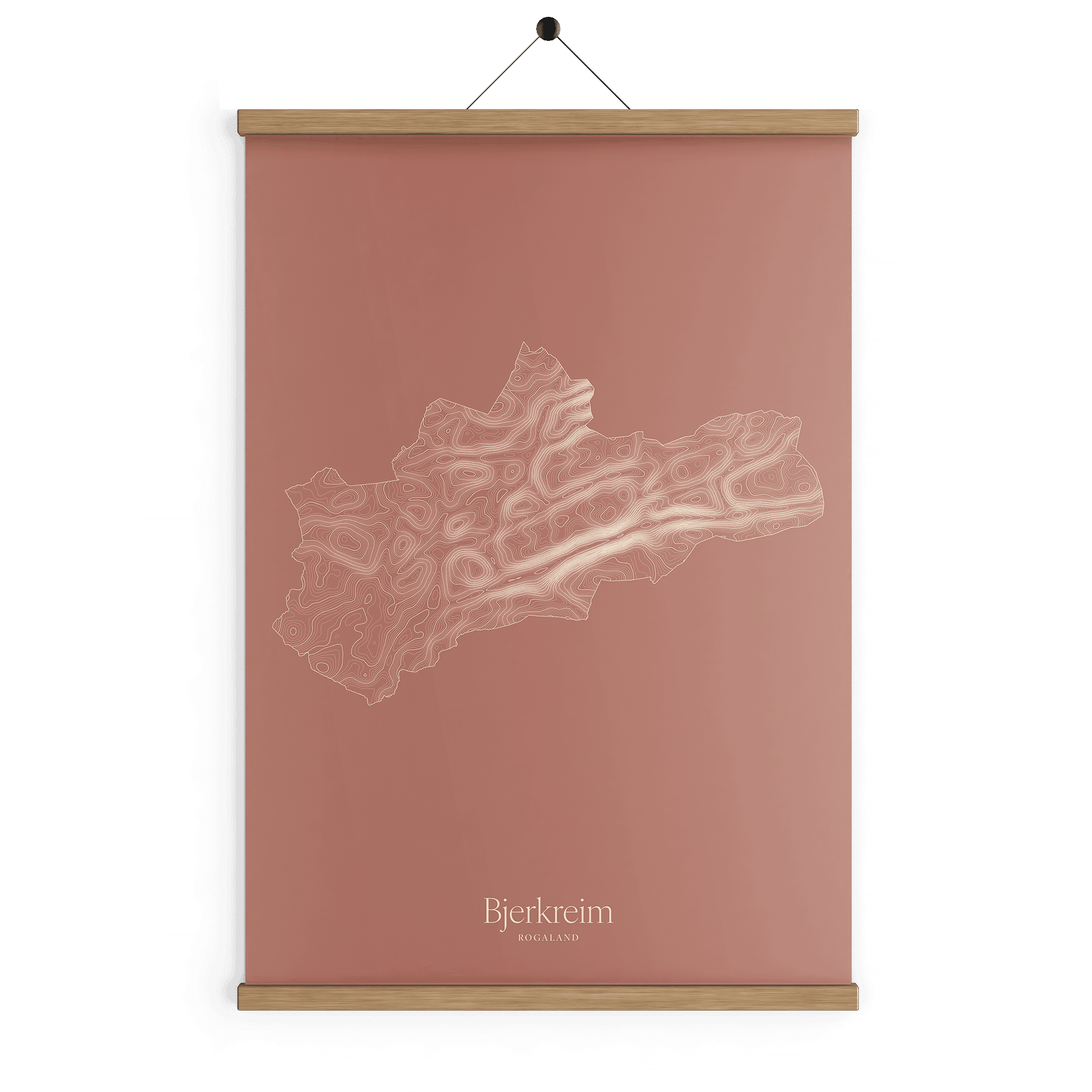 Bjerkreim kotekart - Rustrød