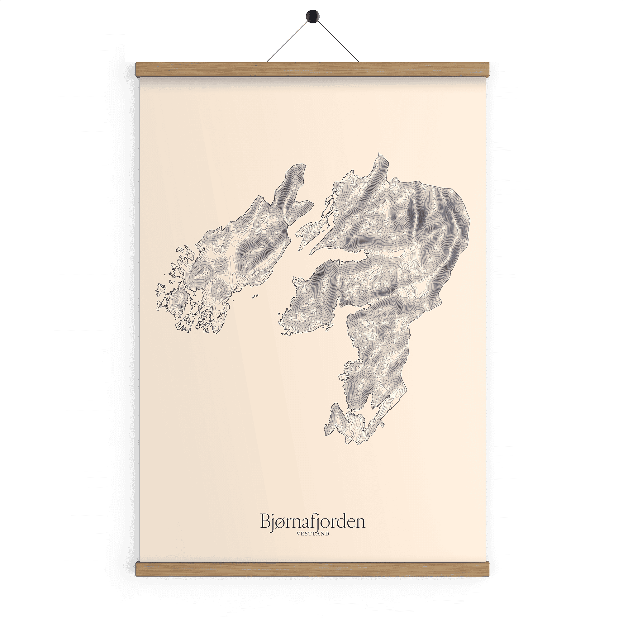 Bjørnafjorden kotekart - Bomull